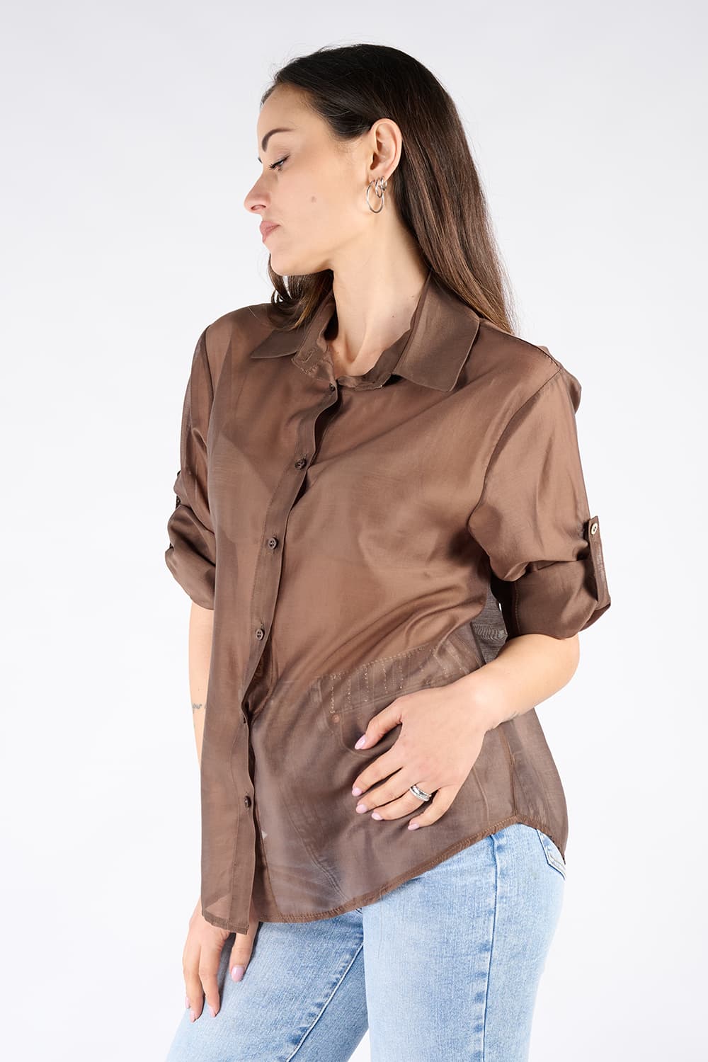 Women's classic shirt 100% made in Italy - Barone Firenze