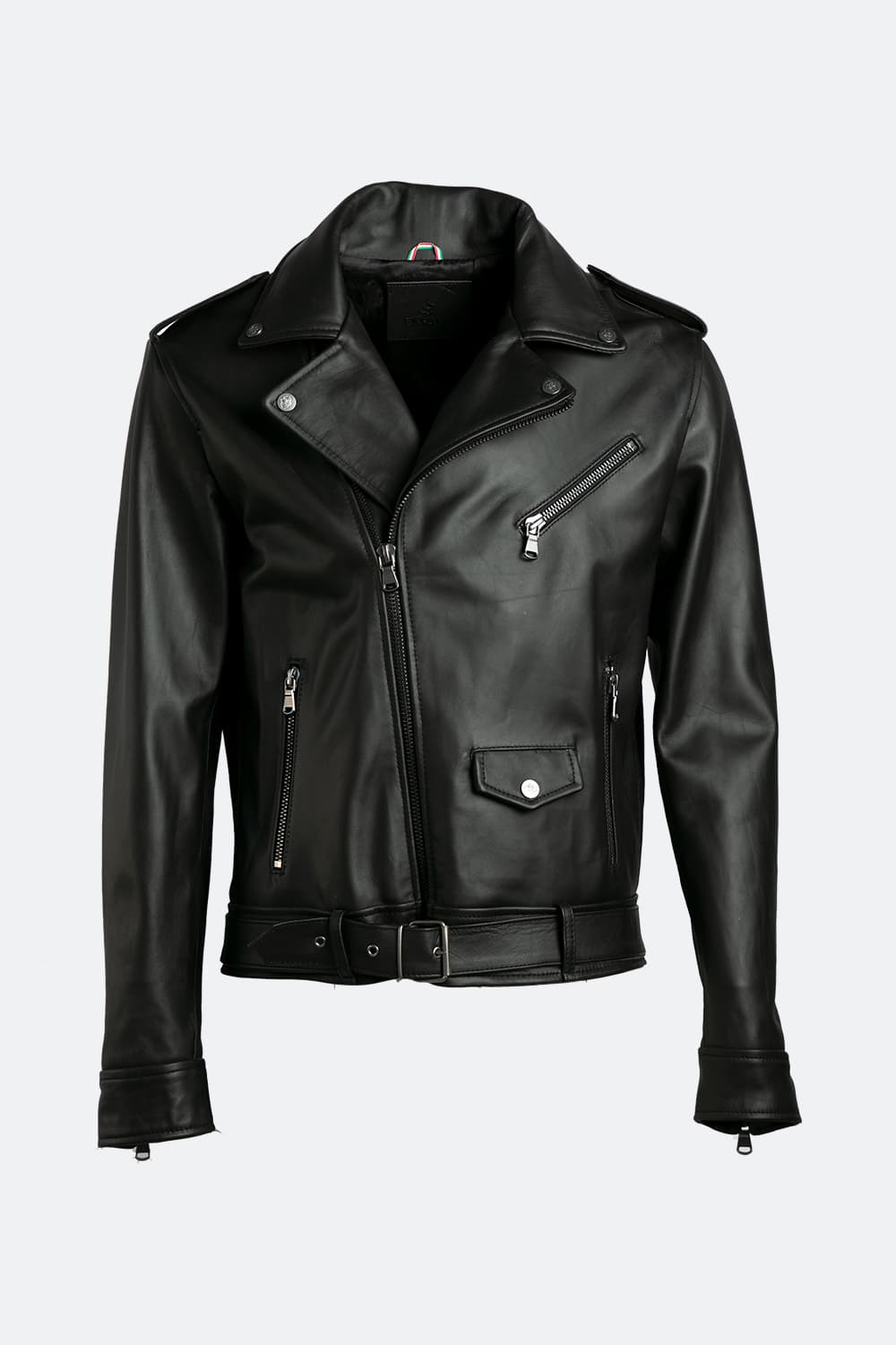 Chiodo Uomo jacket 100% genuine leather Made in Italy - Barone Firenze