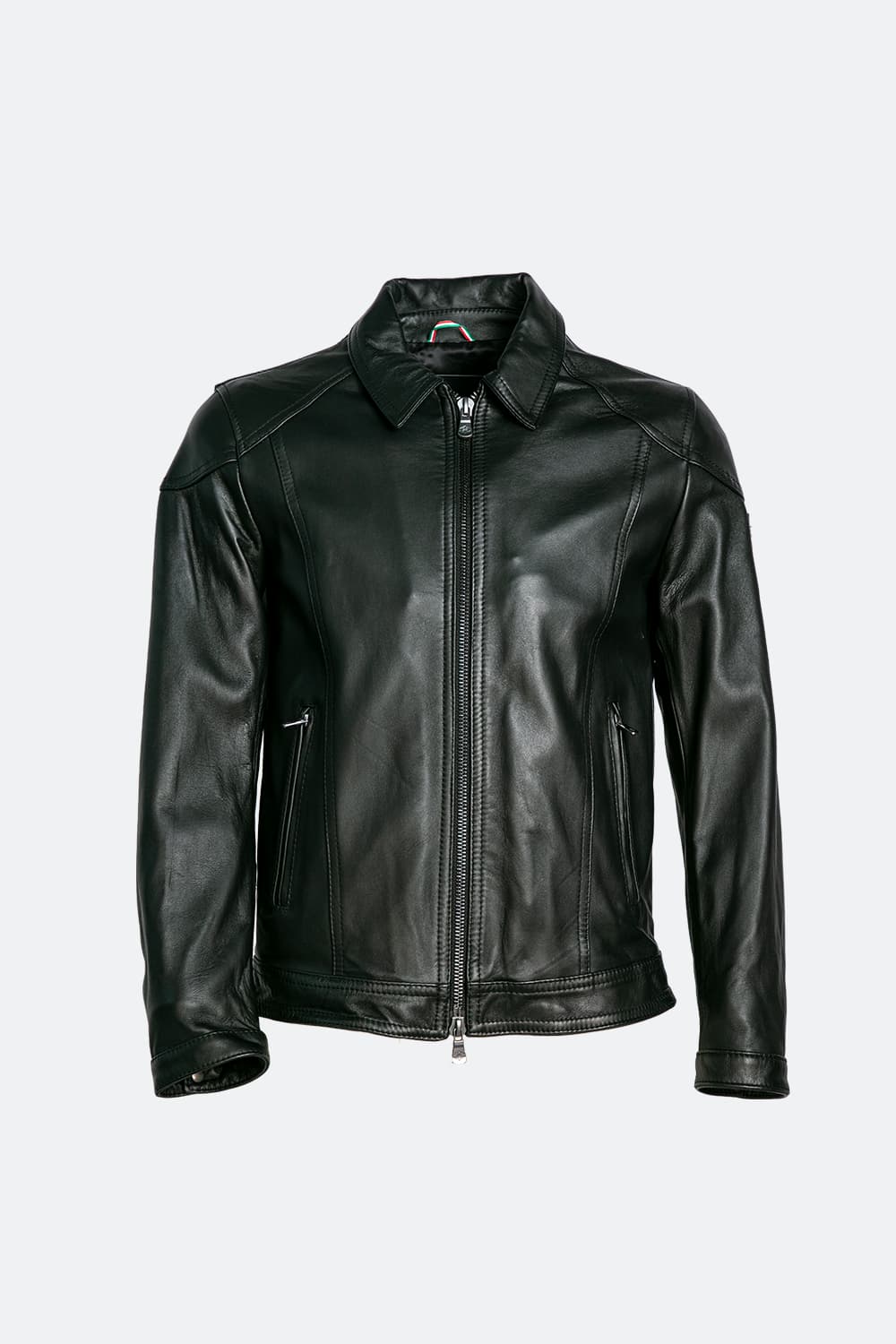 Elton Gold Collar jacket man 100% genuine leather Made in Italy - Barone Firenze