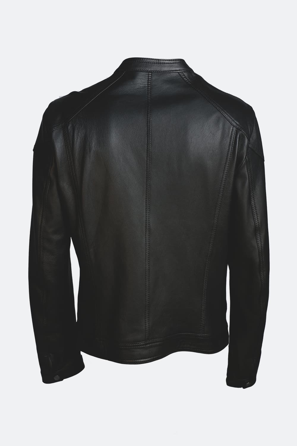 Elton Gold Nappa leather jacket for men 100% genuine leather Made in Italy - Barone Firenze