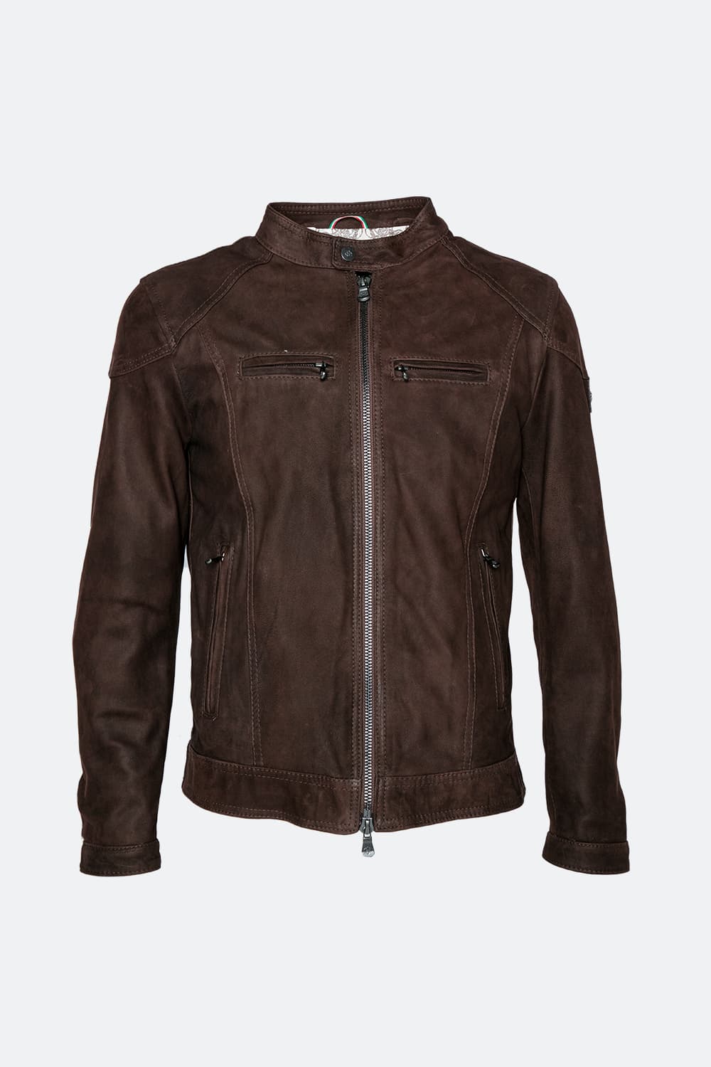 Elton Gold Oleato Testa di Moro men's jacket 100% genuine leather Made in Italy - Barone Firenze