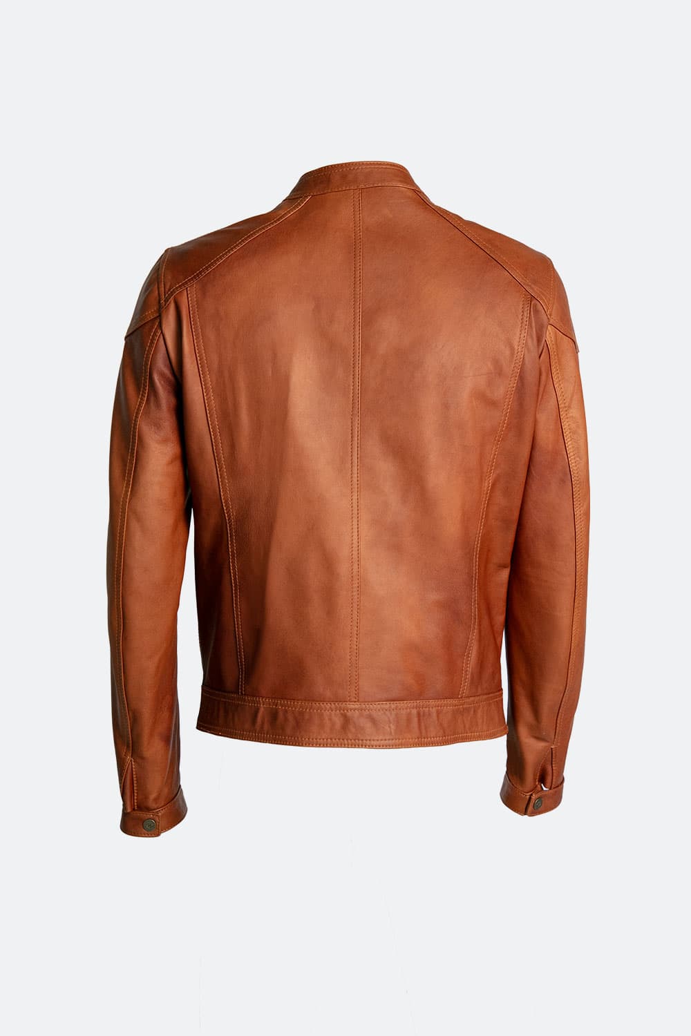 Elton Gold Vintage jacket man 100% genuine leather Made in Italy- Barone Firenze