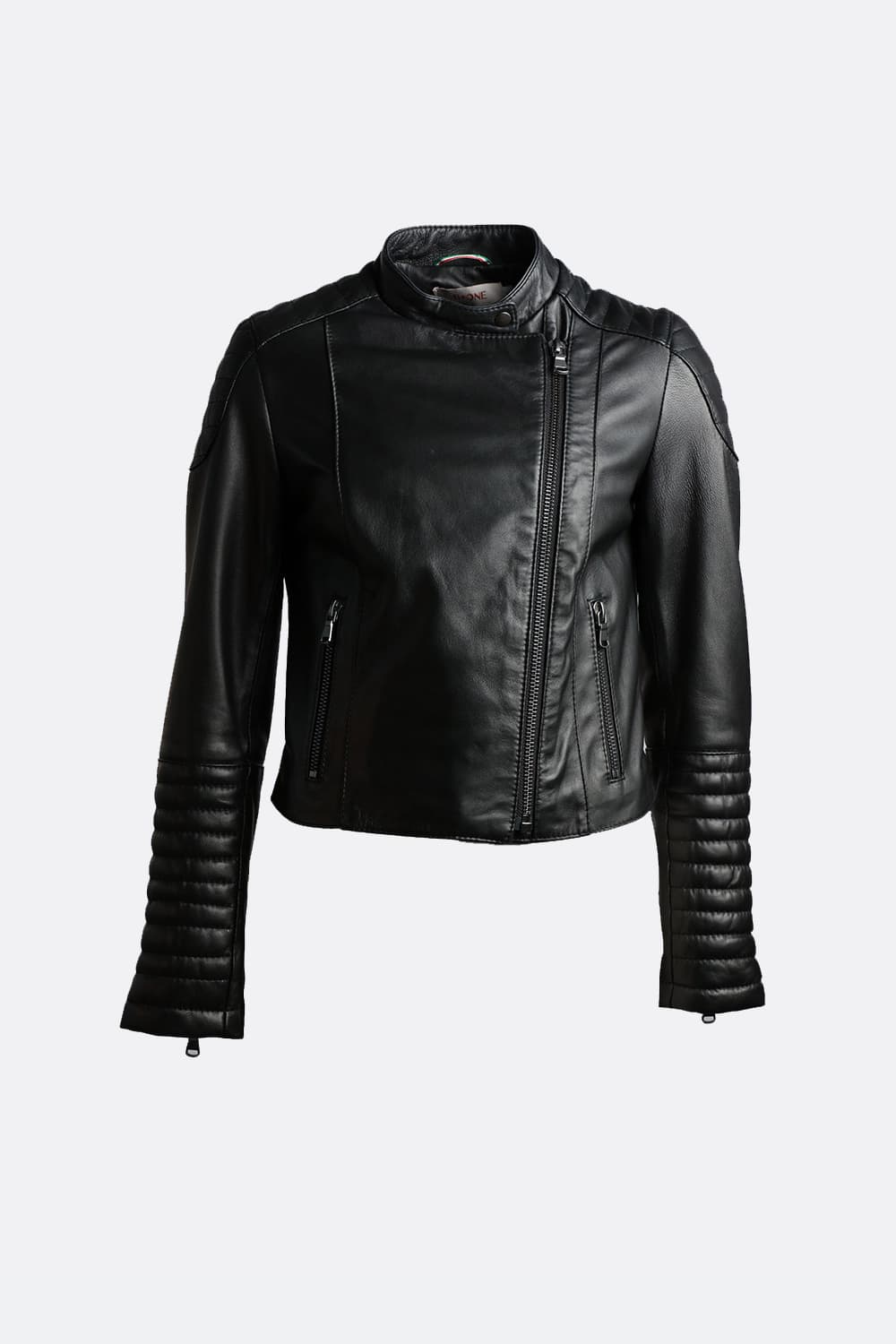 Faby Bike Corto women's jacket 100% genuine leather Made in Italy - Barone Firenze
