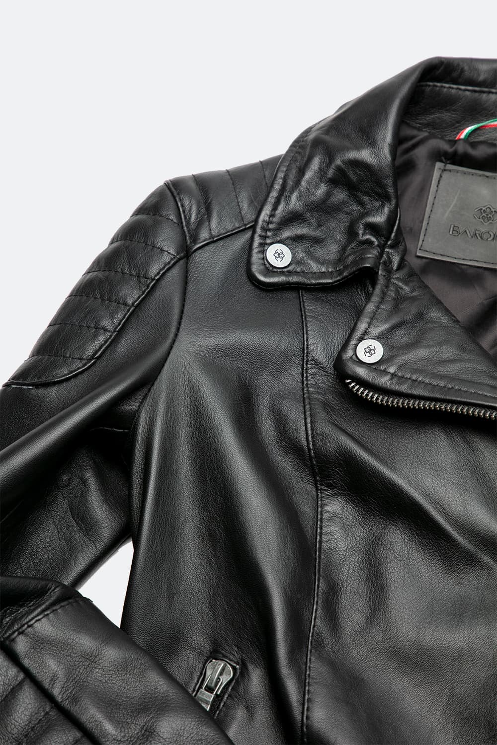 Gaia Bike women's jacket 100% genuine leather Made in Italy - Barone Firenze