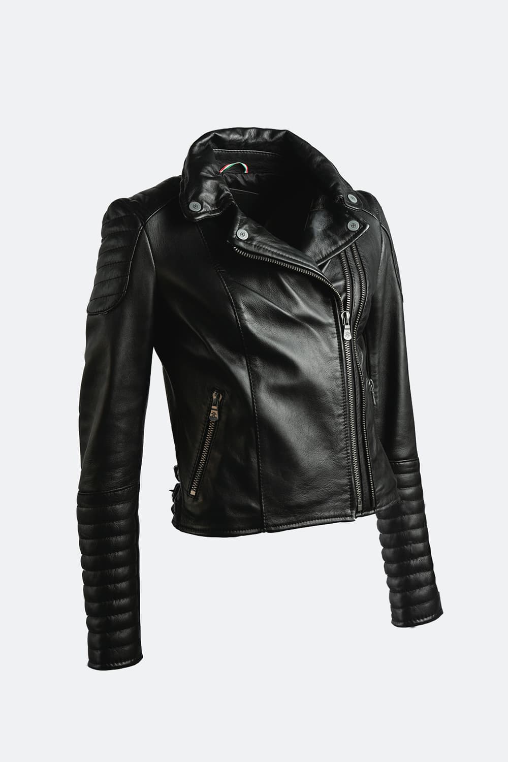 Gaia Bike women's jacket 100% genuine leather Made in Italy - Barone Firenze