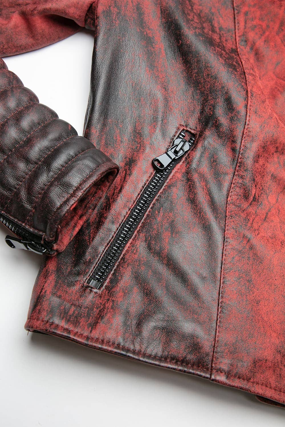 Gaia Bike Flame women's jacket 100% genuine leather Made in Italy - Barone Firenze