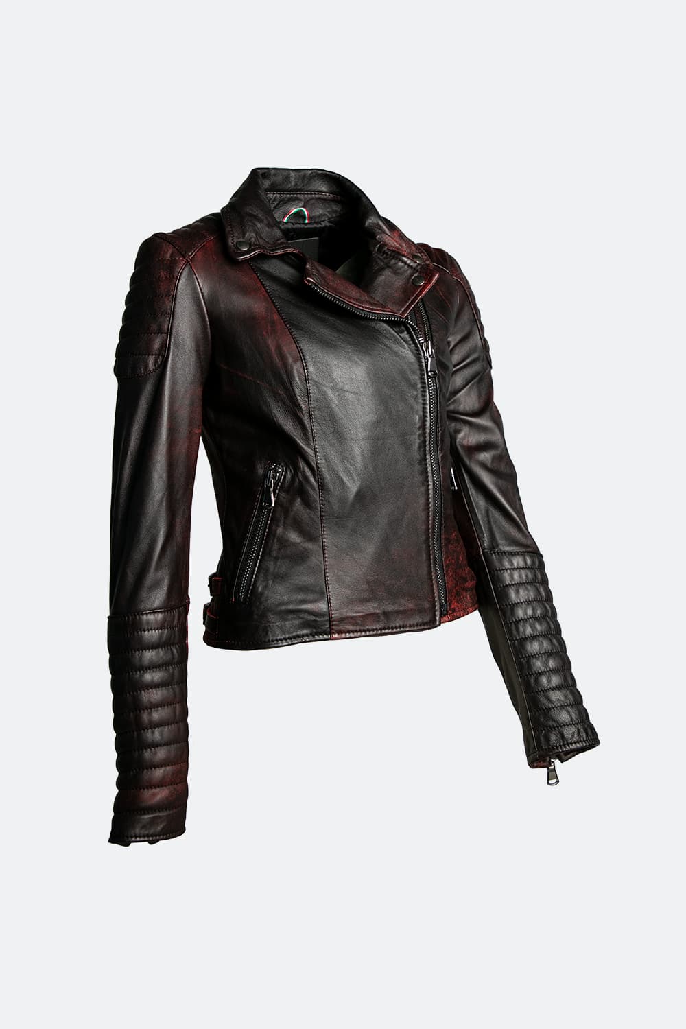 Gaia Bike Flame women's jacket 100% genuine leather Made in Italy - Barone Firenze
