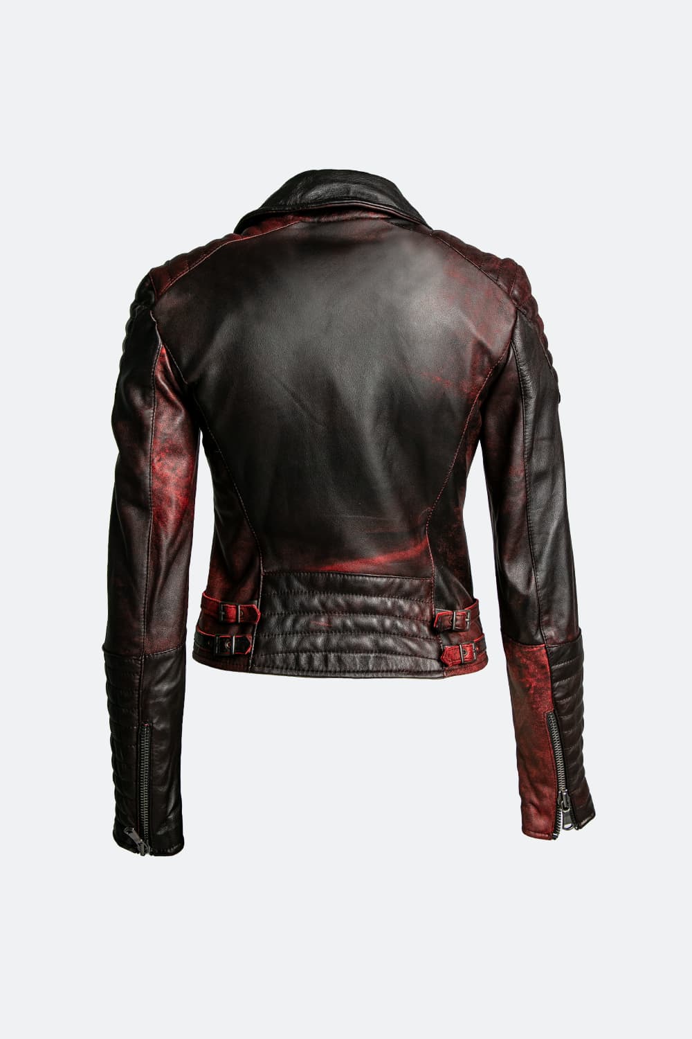 Gaia Bike Flame women's jacket 100% genuine leather Made in Italy - Barone Firenze