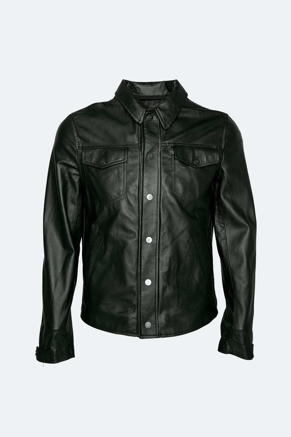 Ale Men's Unlined Jacket 100% genuine leather Made in Italy- Barone Firenze