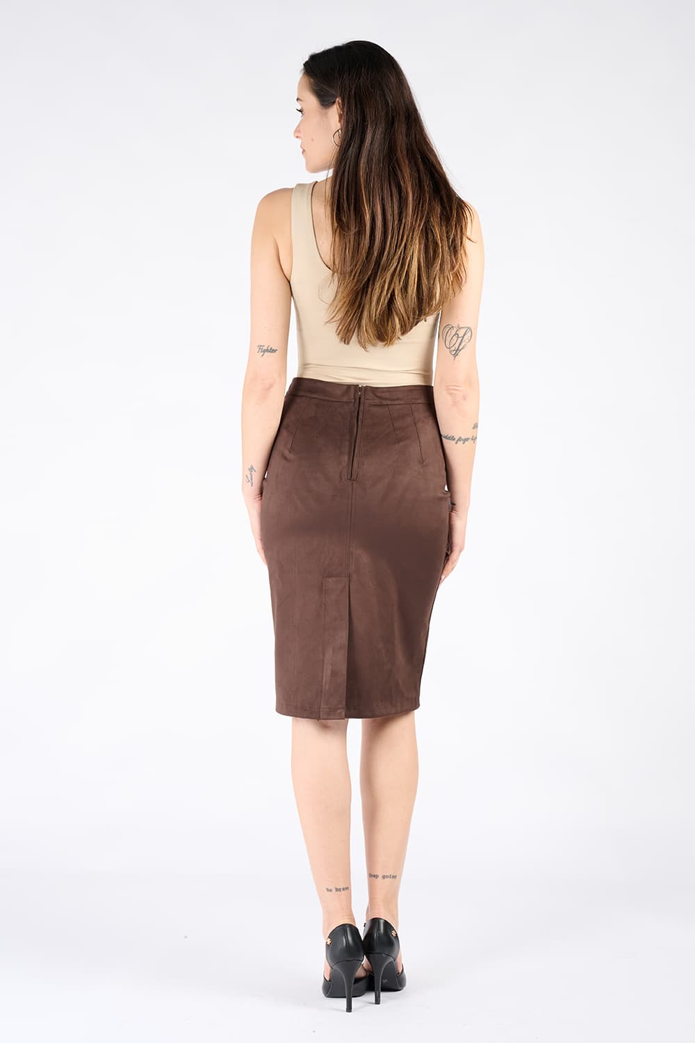 Alcantara Skirt 100% Made in Italy - Barone Firenze