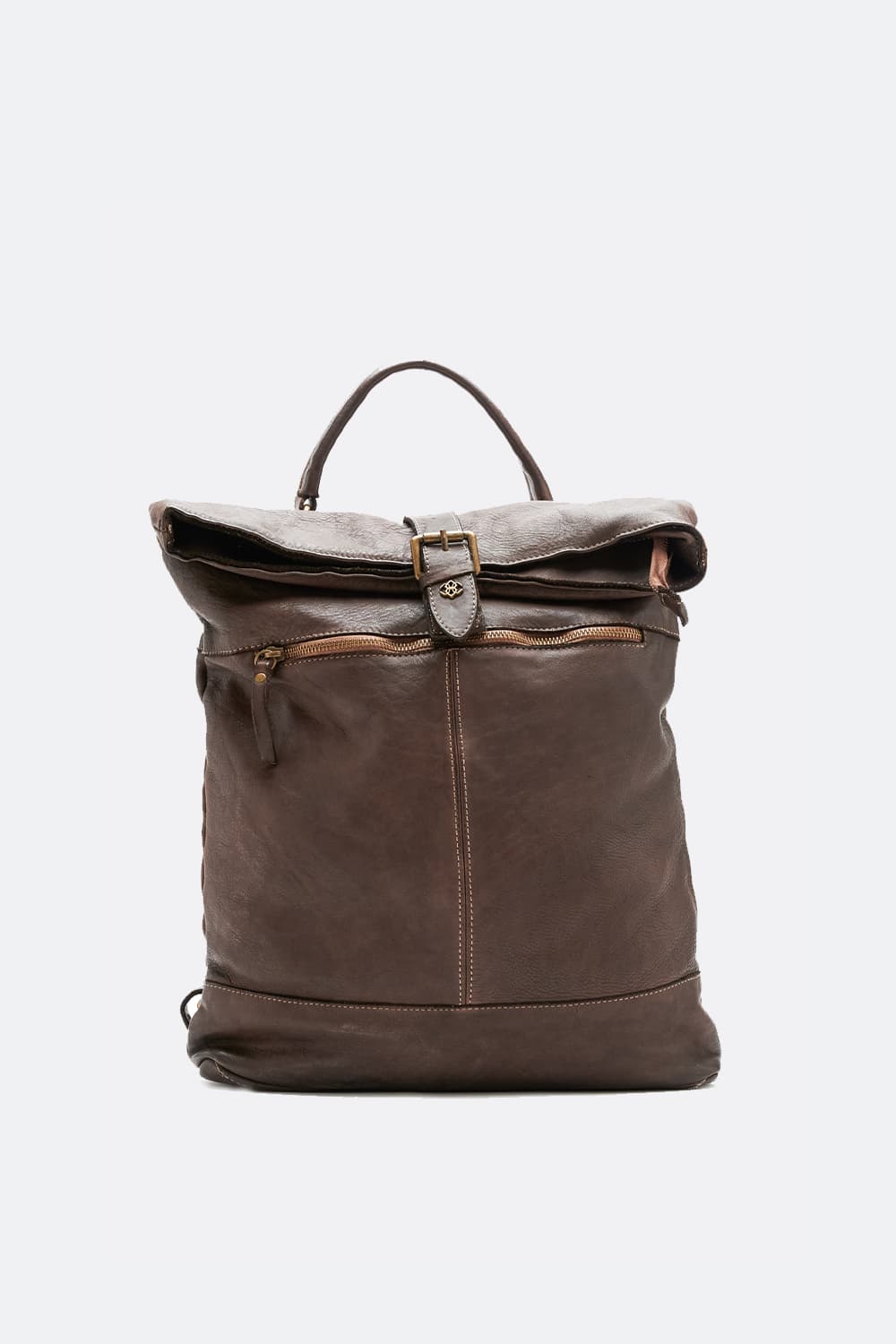 Grosseto Gold backpack 100% genuine leather Made in Italy - Barone Firenze