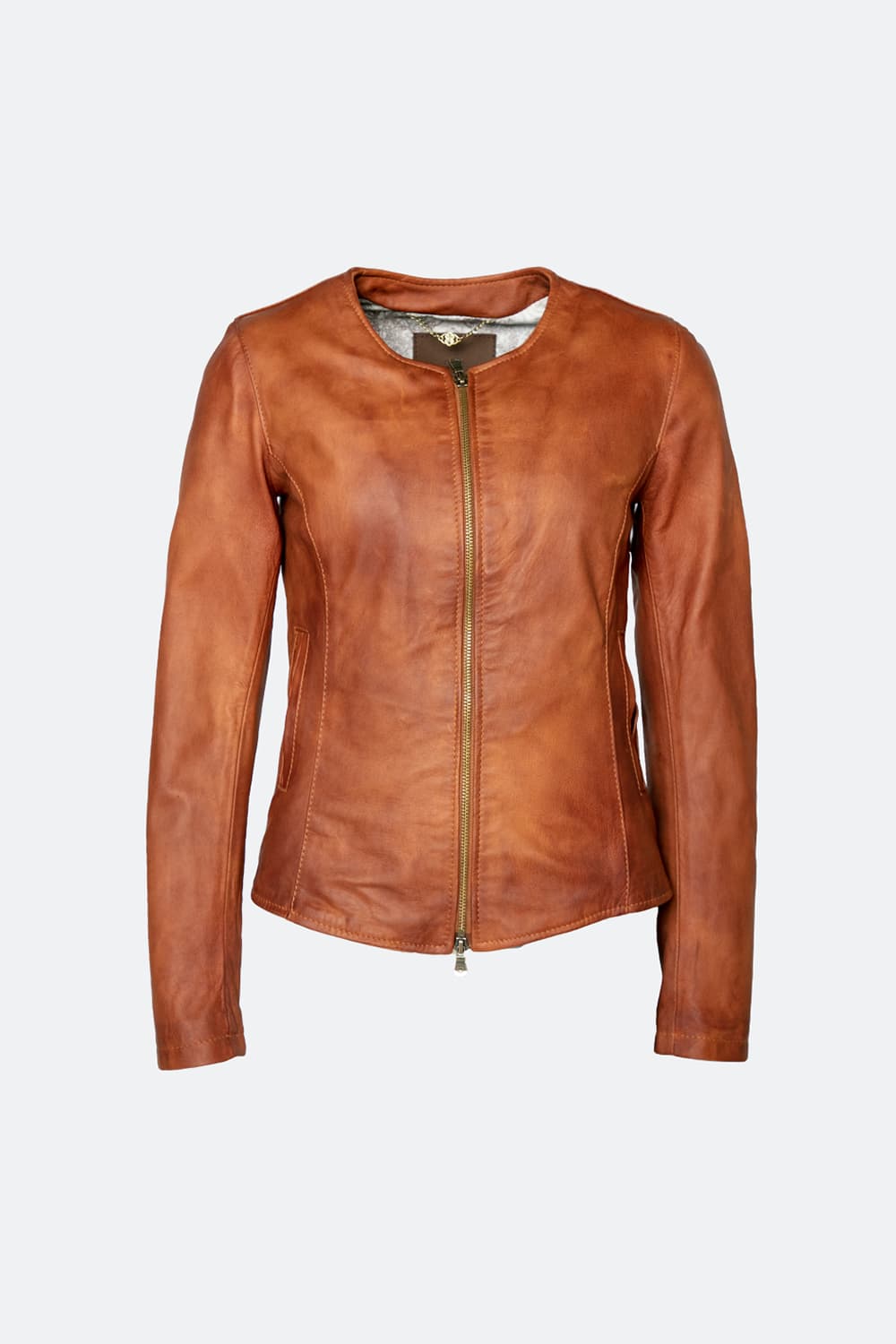 Irene Gold Vintage women's jacket 100% genuine leather Made in Italy - Barone Firenze