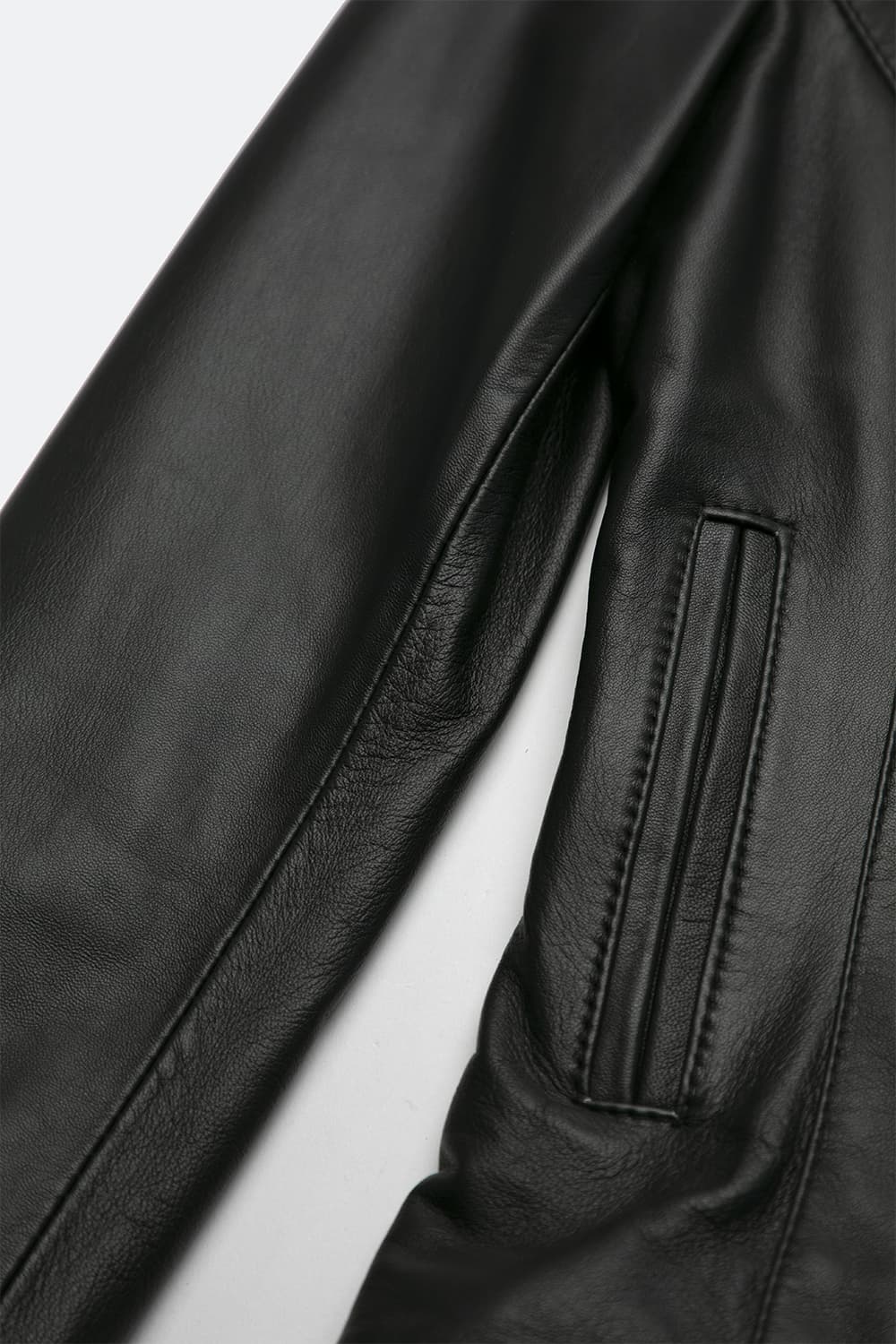 Irene Chanel collar women's jacket 100% genuine leather Made in Italy - Barone Firenze