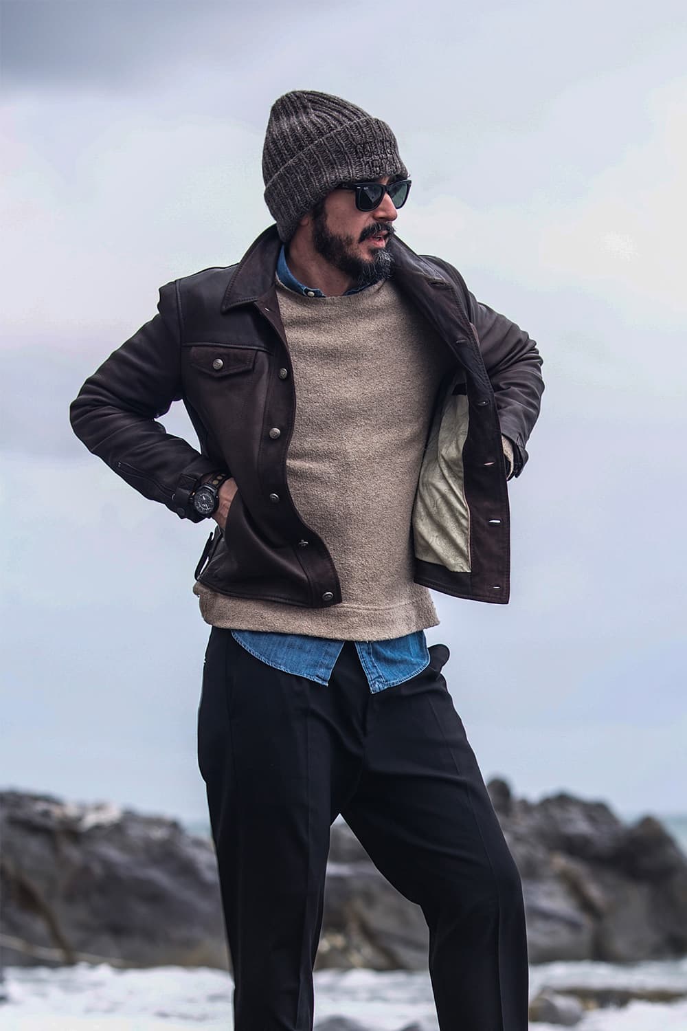 Leo Vegetable jacket man 100% genuine leather Made in Italy - Barone Firenze