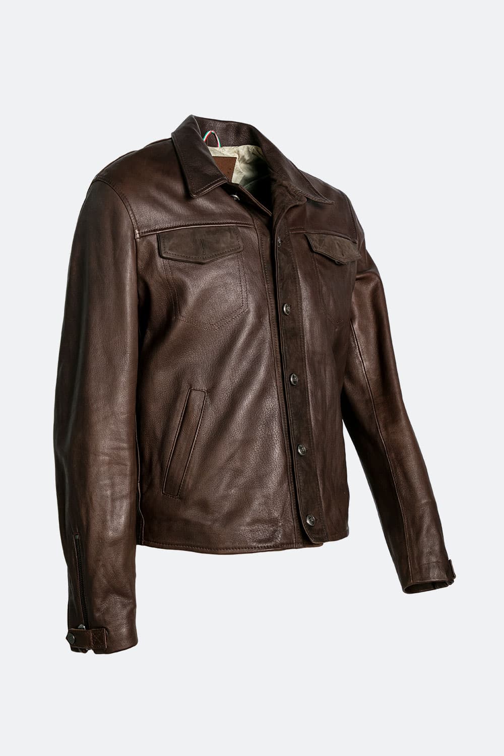 Leo Vegetable jacket man 100% genuine leather Made in Italy - Barone Firenze