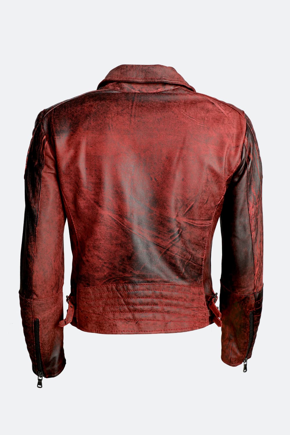 Chiodo Matteo Bike Nuvolato women's jacket 100% genuine leather Made in Italy- Barone Firenze