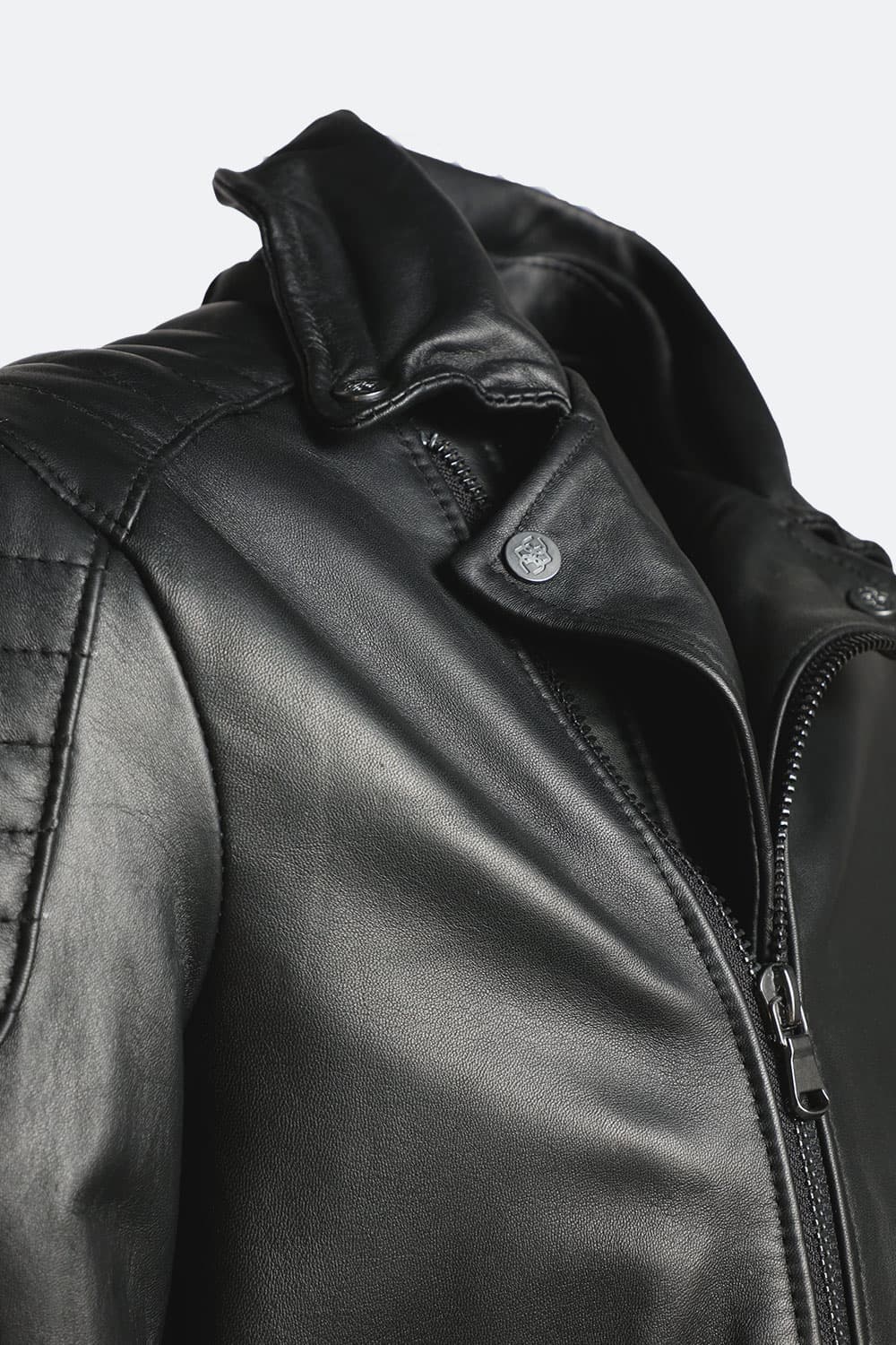 Chiodo Matteo Bike women's jacket 100% genuine leather Made in Italy- Barone Firenze