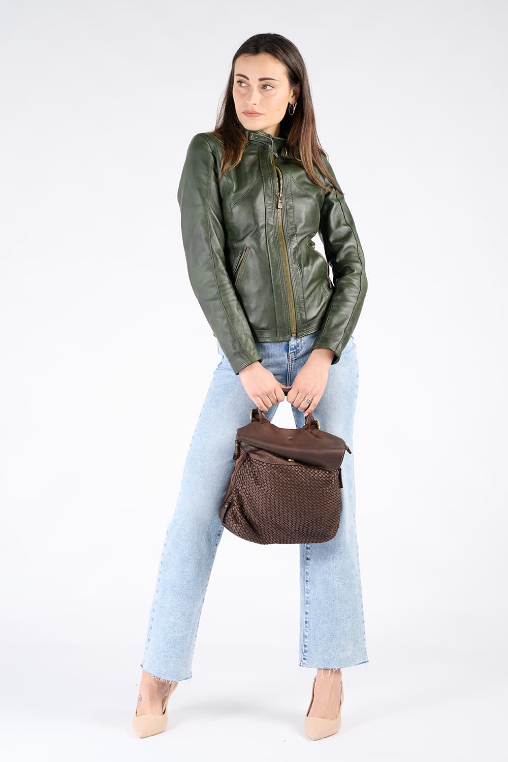 Pisa women's backpack 100% genuine leather Made in Italy - Barone Firenze