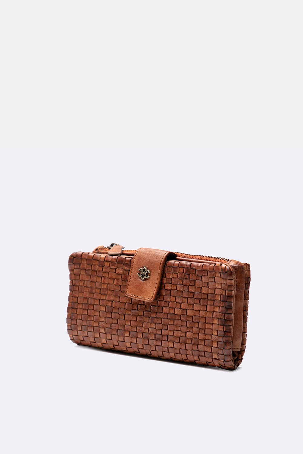 Intreccio Large Button Wallet - Barone Firenze