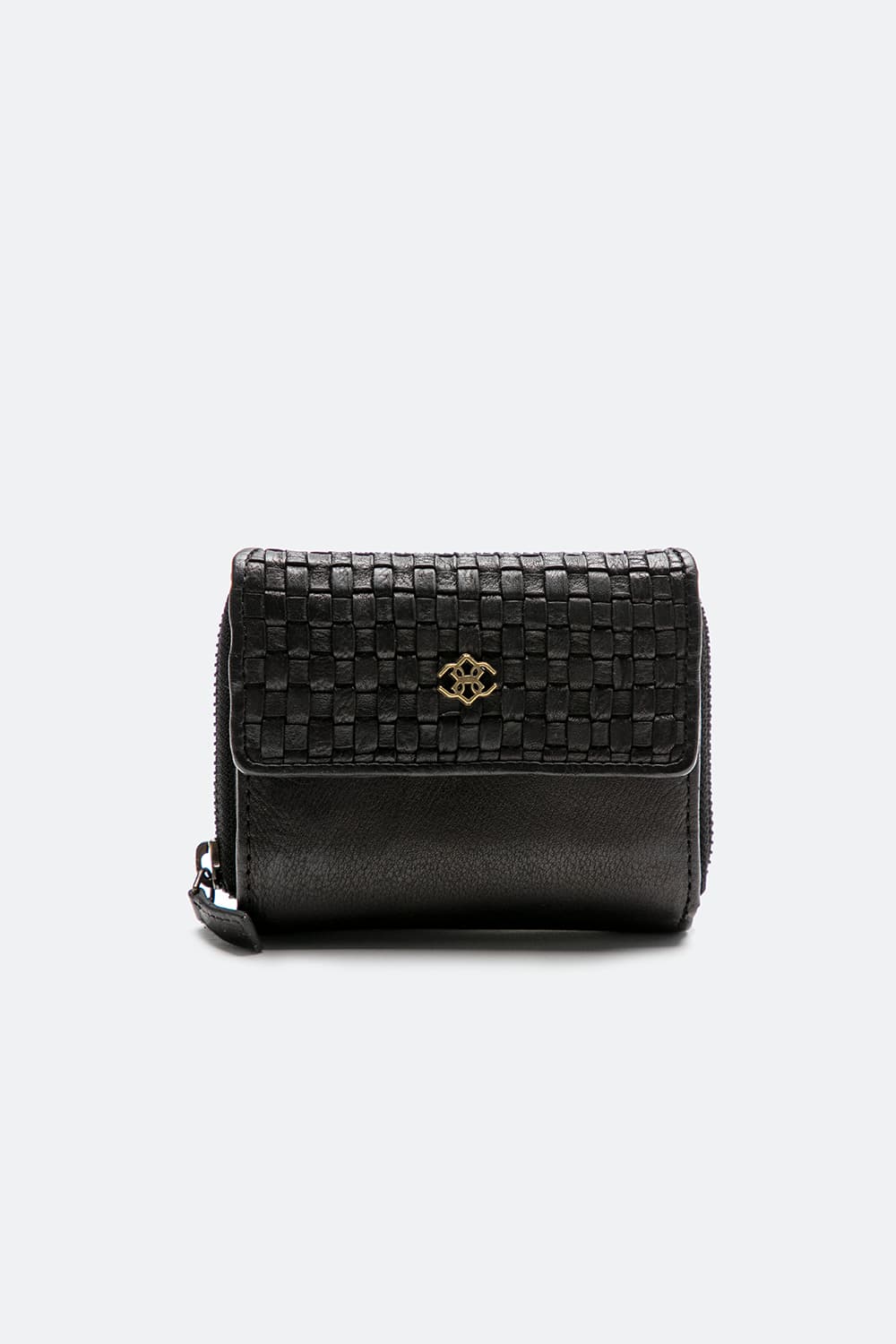 Intreccio Button and Smooth Wallet - Barone Firenze