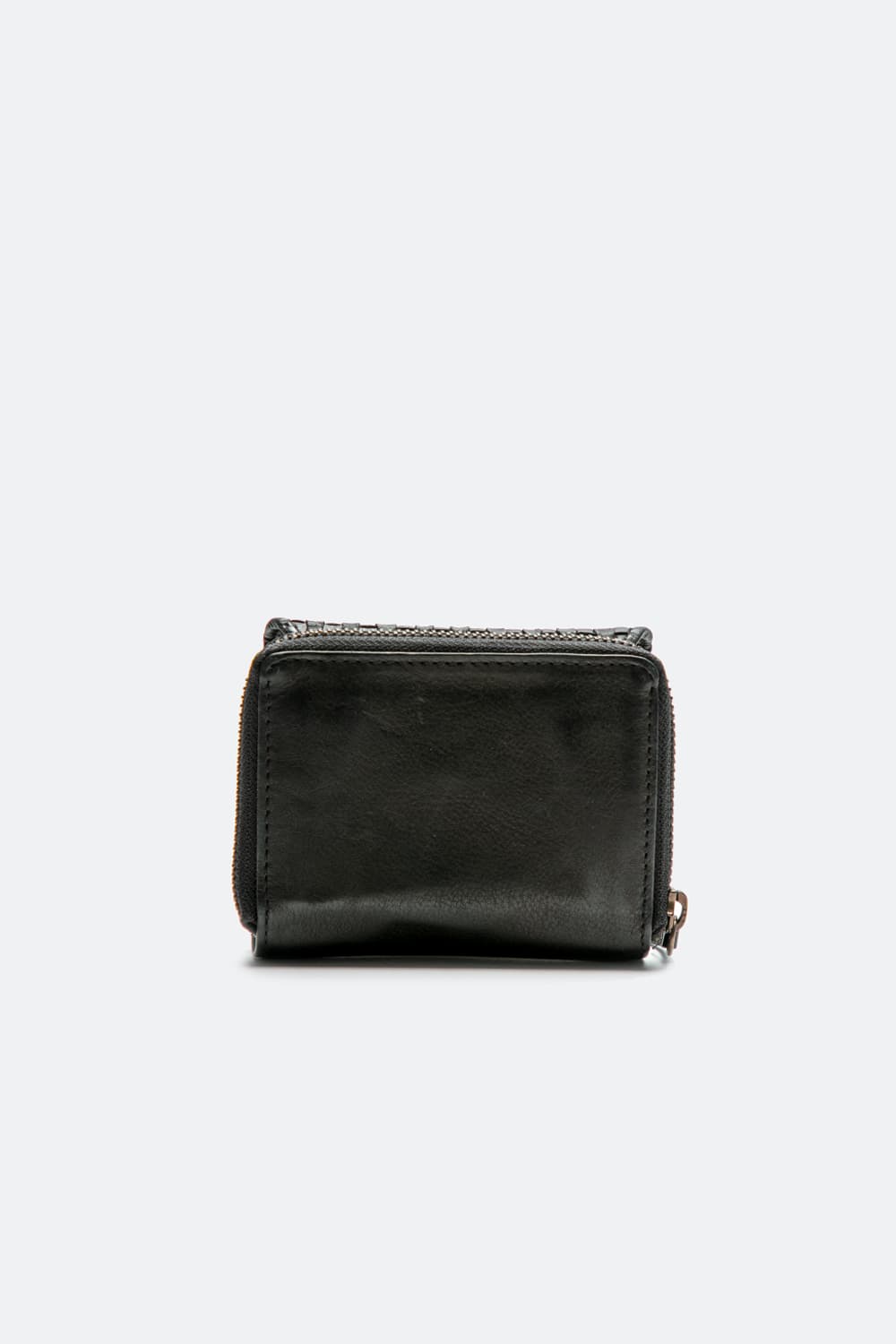 Intreccio Button and Smooth Wallet - Barone Firenze