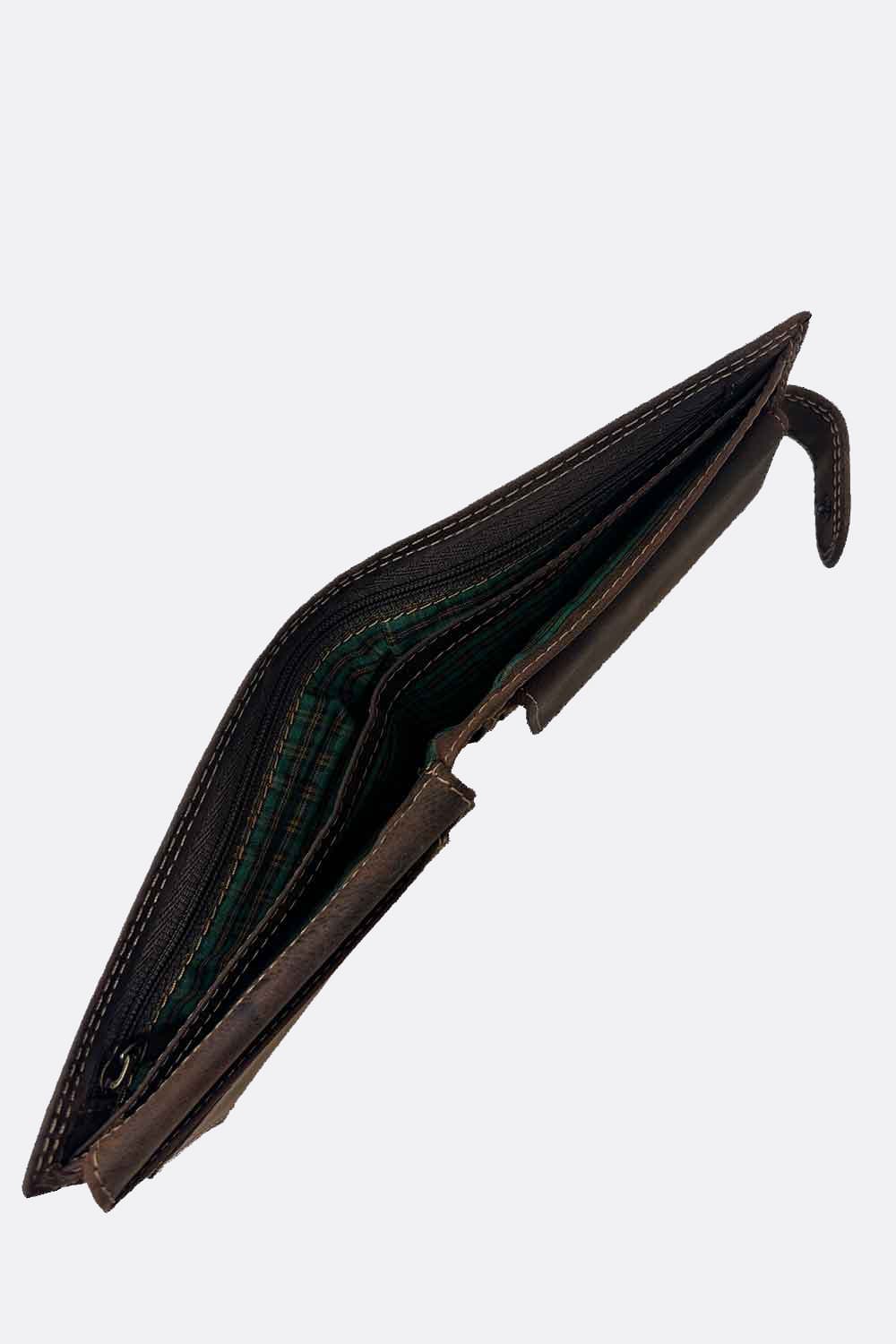 Oiled Wallet with Button - Baron Florence