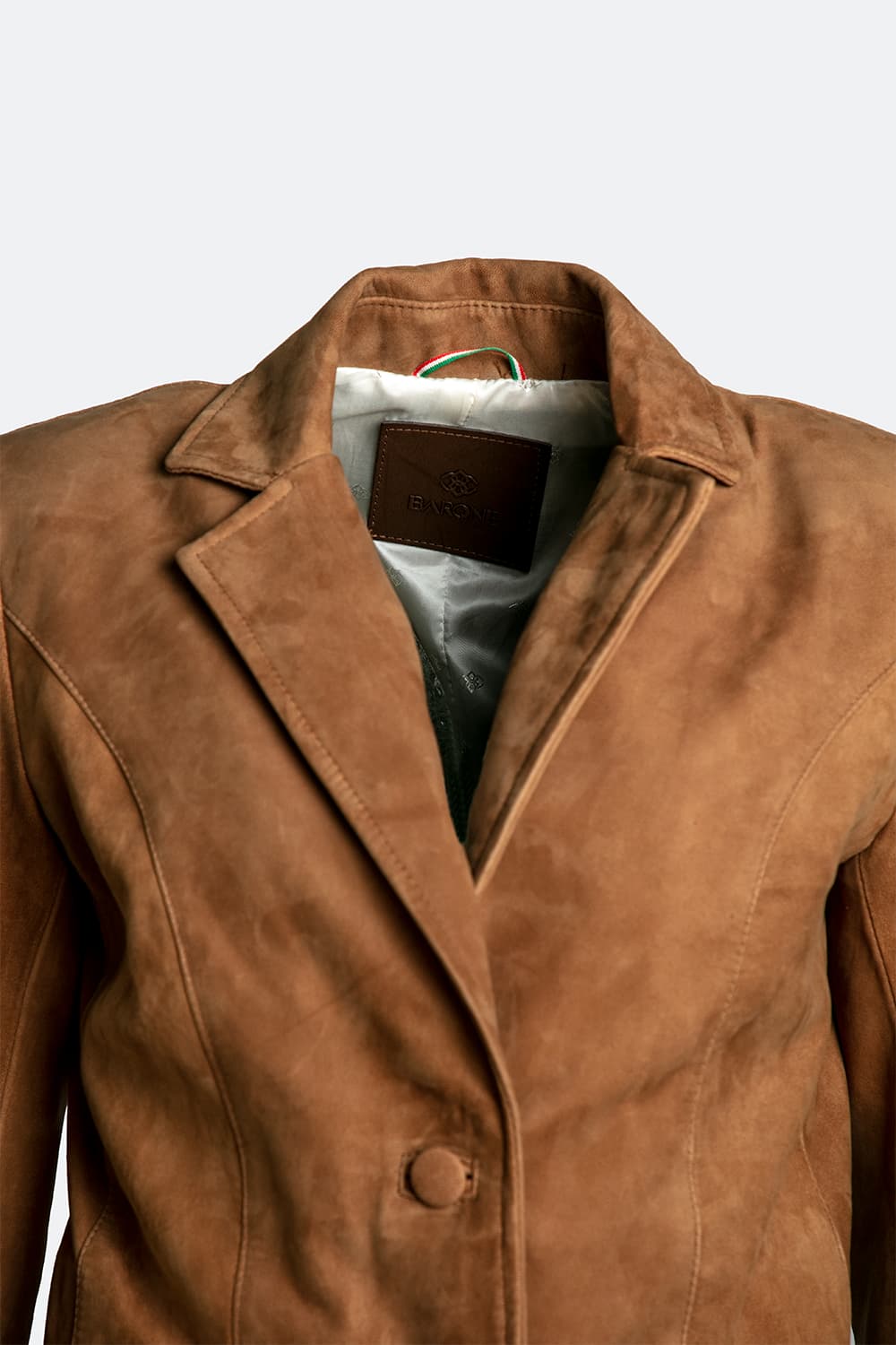 Blazer Rose Suede women's jacket 100% genuine leather Made in Italy - Barone Firenze