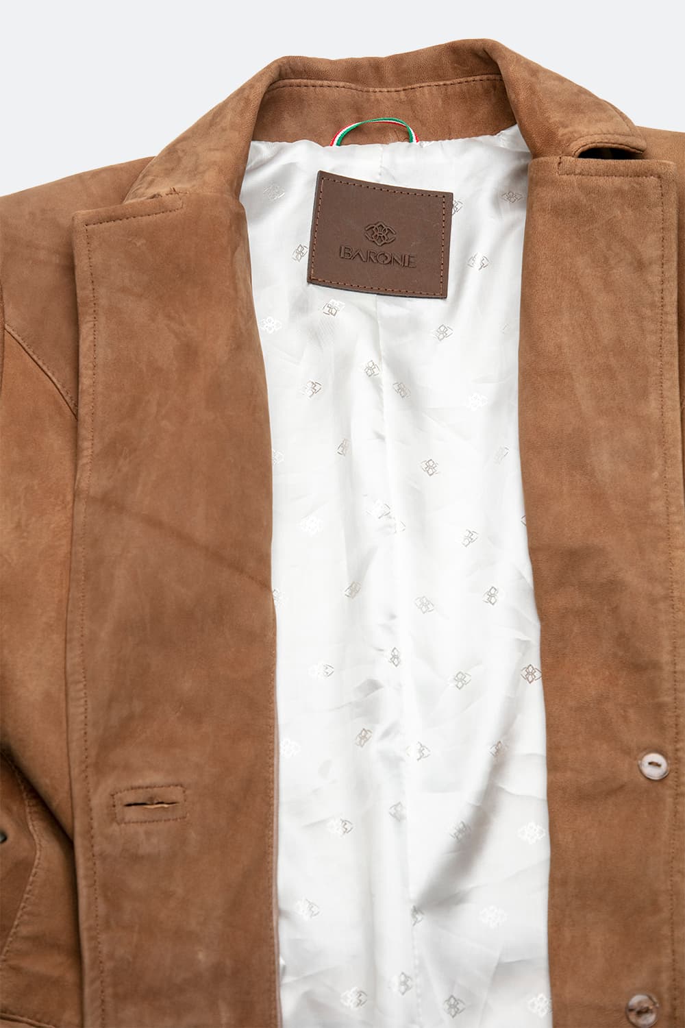 Blazer Rose Suede women's jacket 100% genuine leather Made in Italy - Barone Firenze