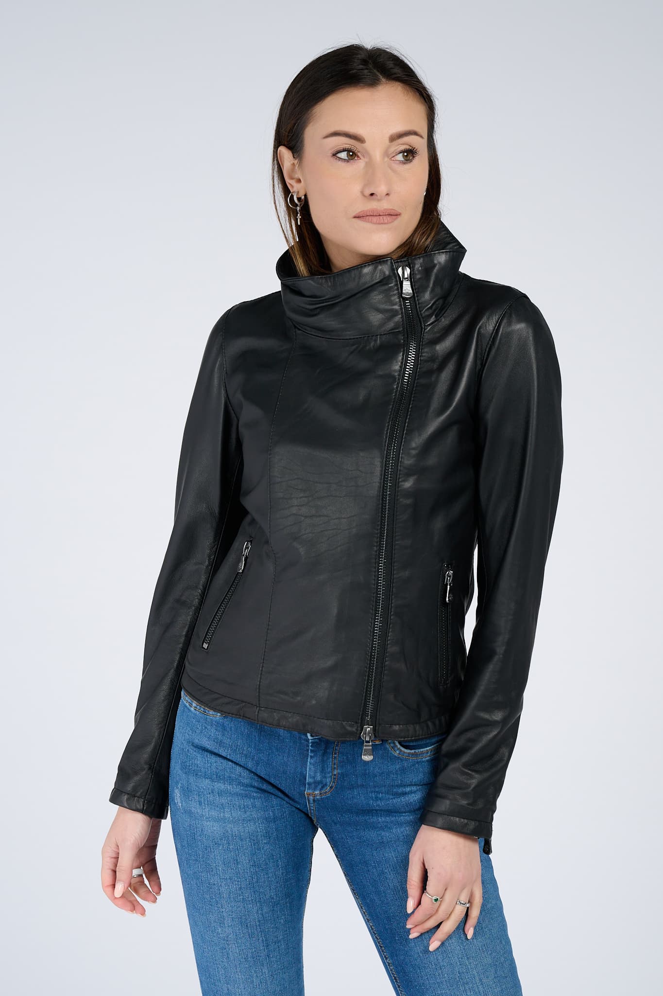 Sally Bis women's jacket 100% genuine leather Made in Italy - Barone Firenze