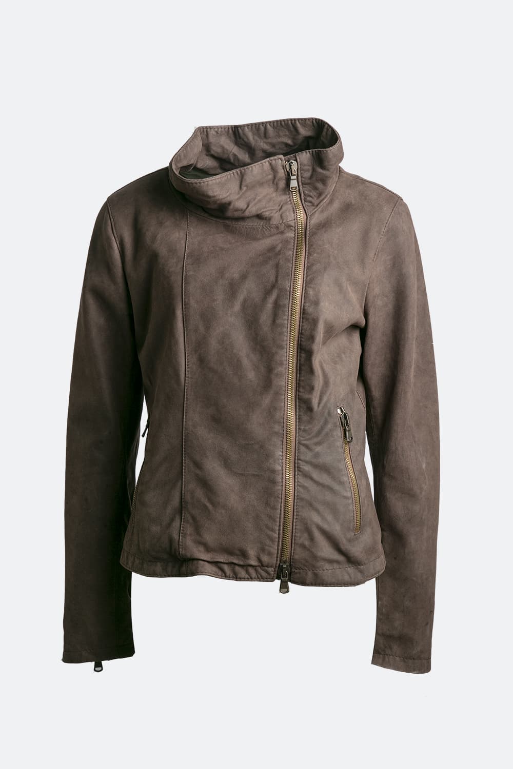 Sally Bis Oleato women's jacket 100% genuine leather Made in Italy - Barone Firenze