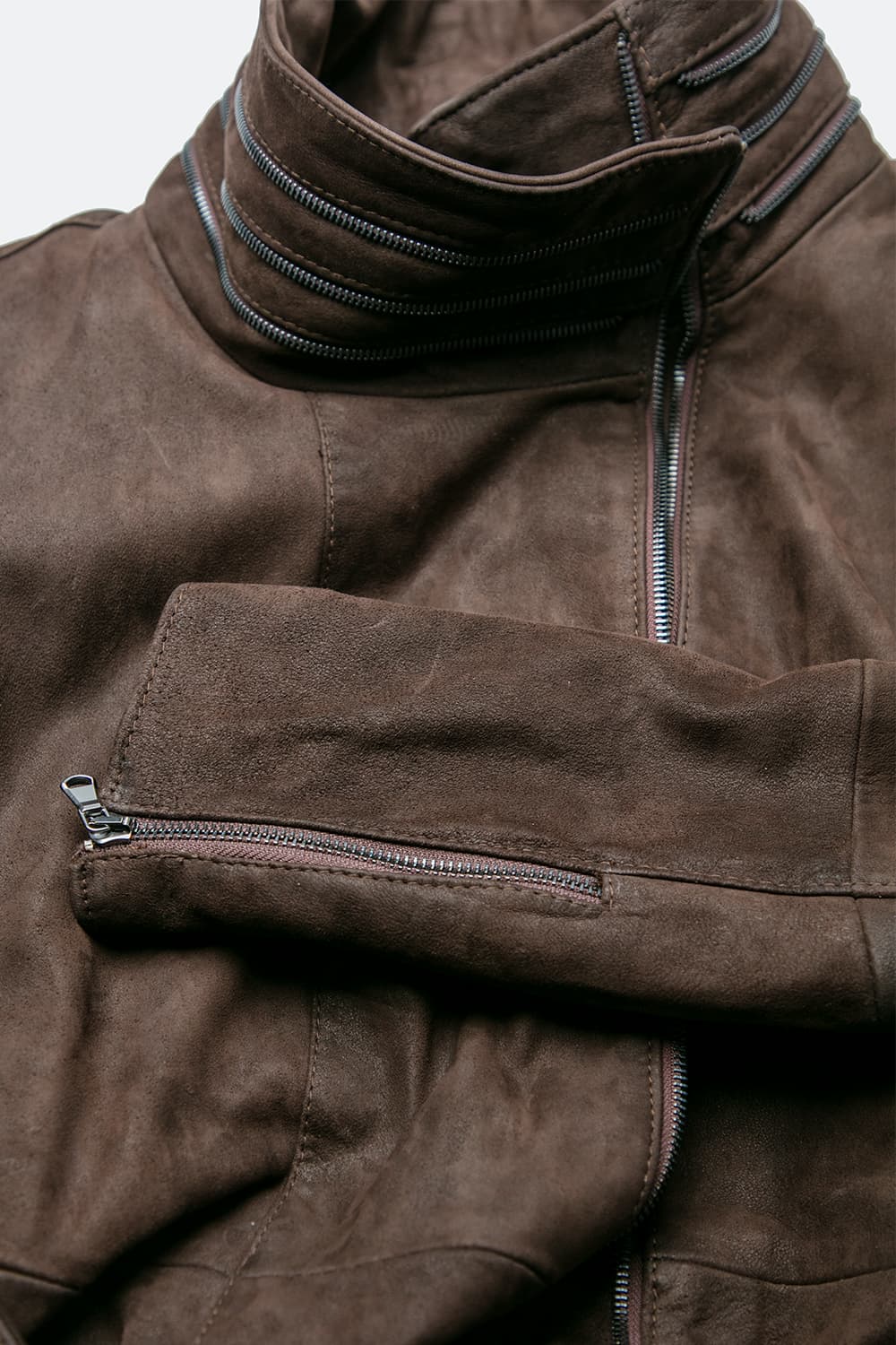 Sally Bis Long Oleate Women's Jacket 100% Genuine Leather Made in Italy - Baron Florence