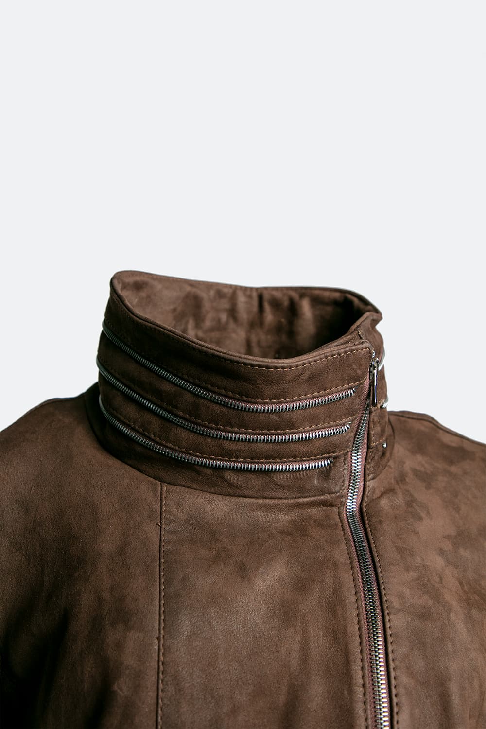 Sally Bis Long Oleate Women's Jacket 100% Genuine Leather Made in Italy - Baron Florence