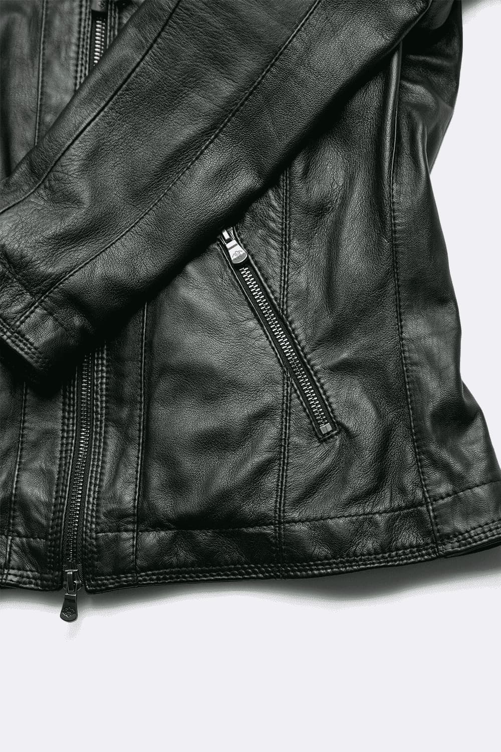 Sofia Hooded Women's Jacket 100% genuine leather Made in Italy - Barone Firenze