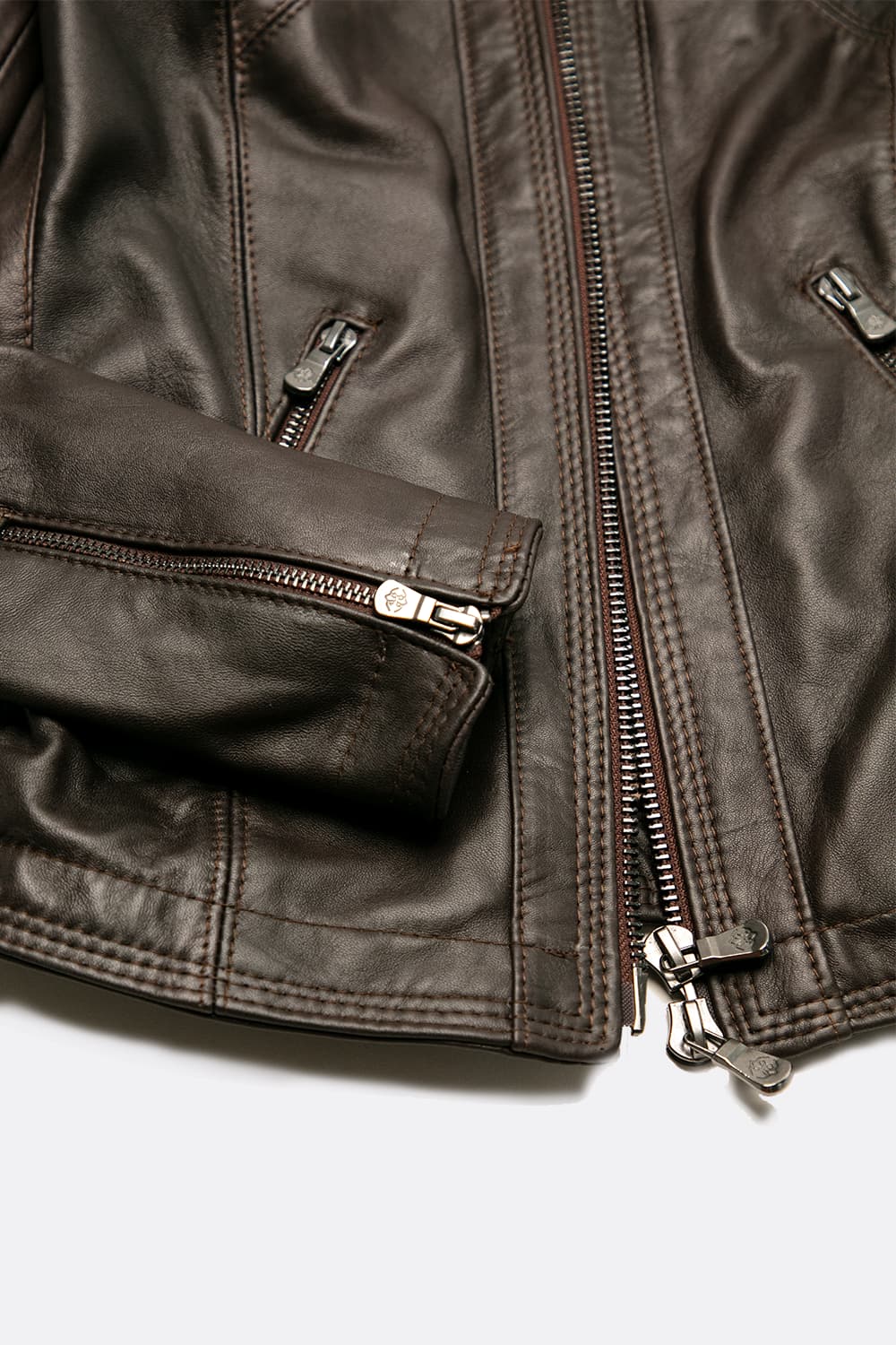 Sofia woman jacket 100% genuine leather Made in Italy - Barone Firenze