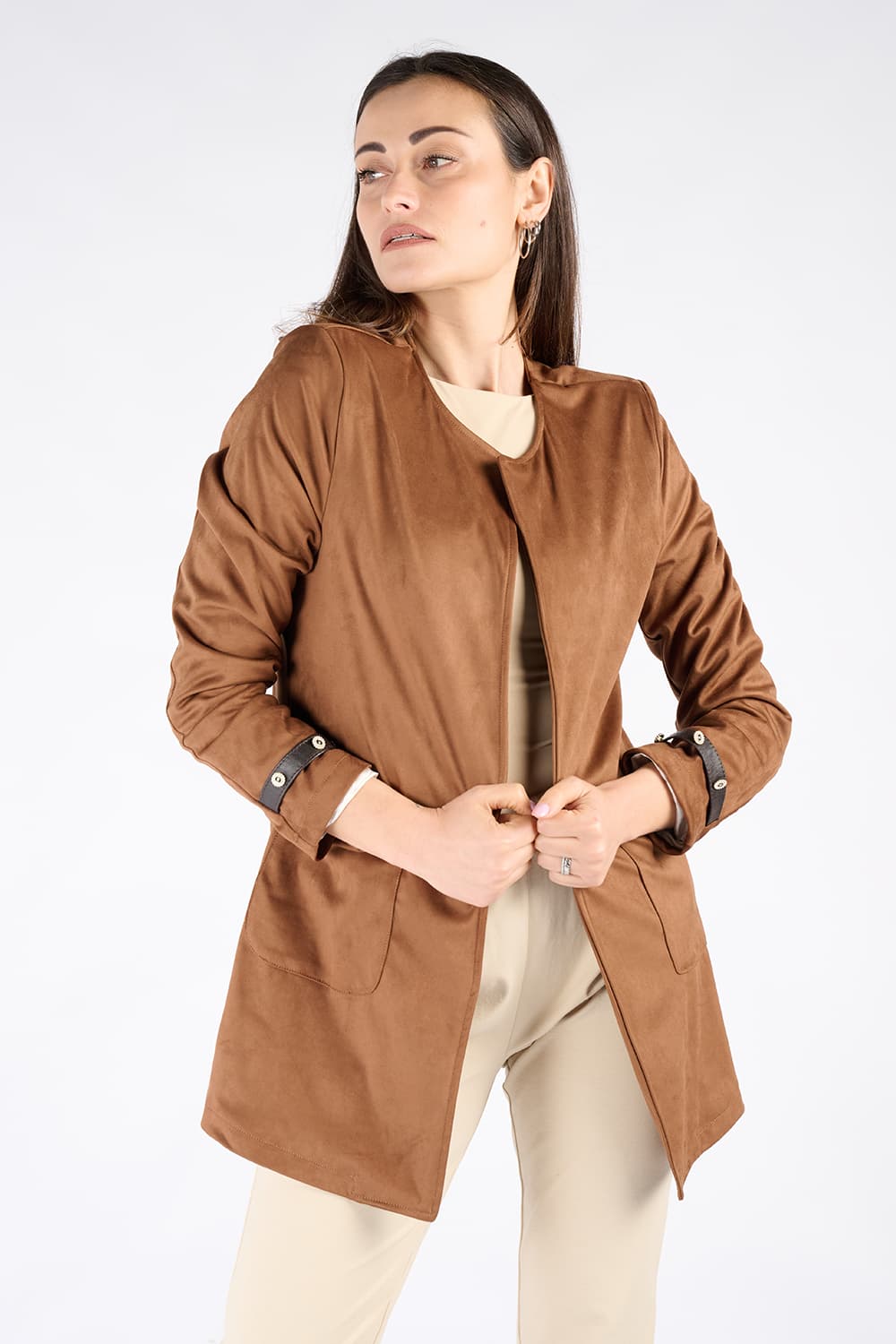 Alcantara duster 100% Made in Italy - Barone Firenze