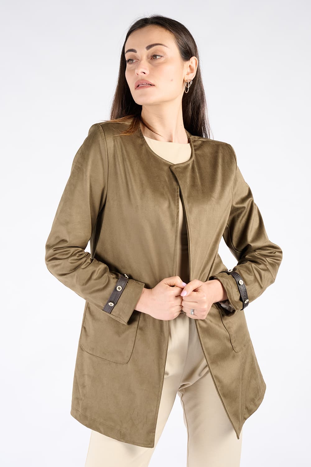 Alcantara duster 100% Made in Italy - Barone Firenze