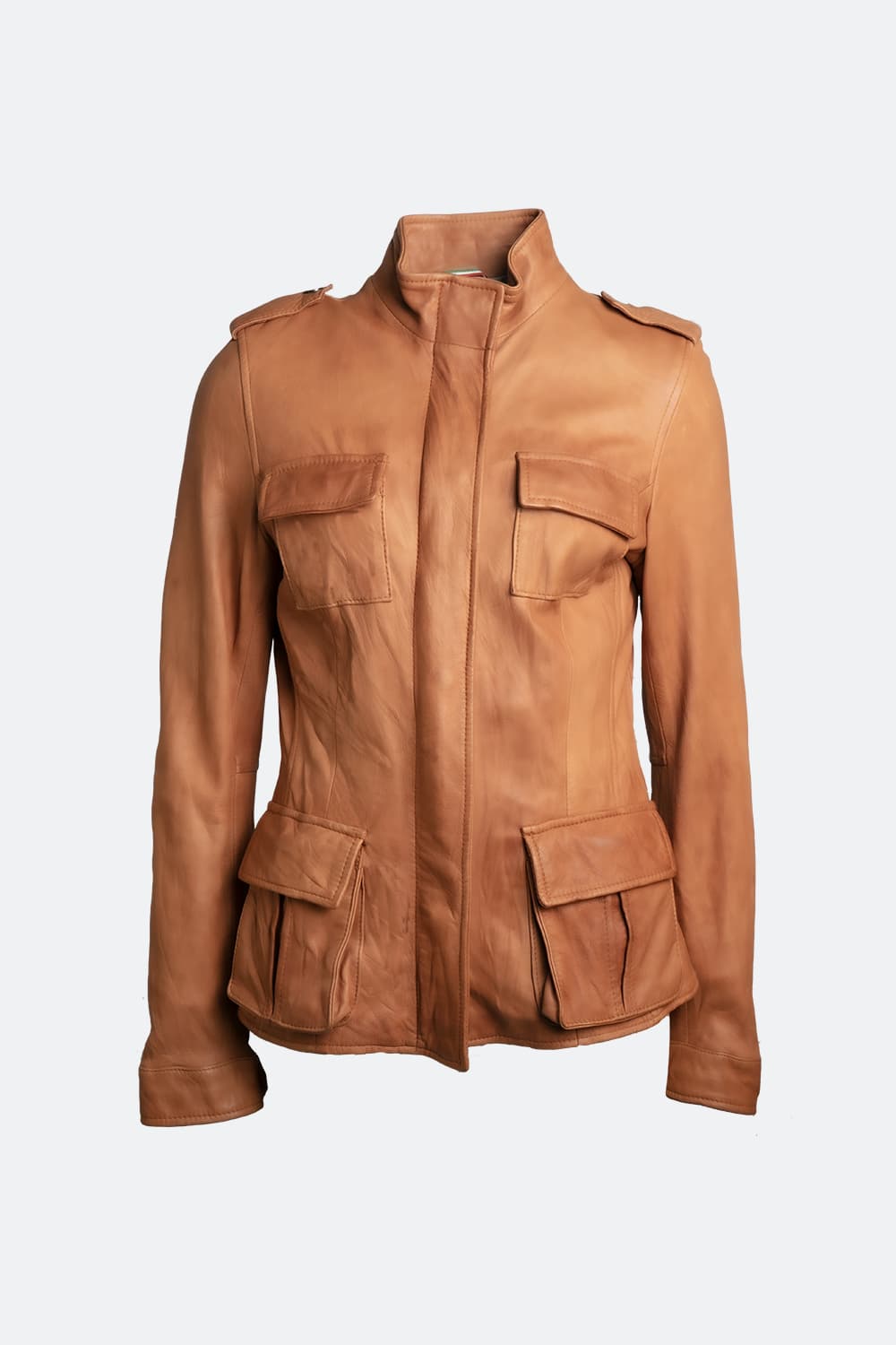Tushna Vintage women's jacket 100% genuine leather Made in Italy - Barone Firenze