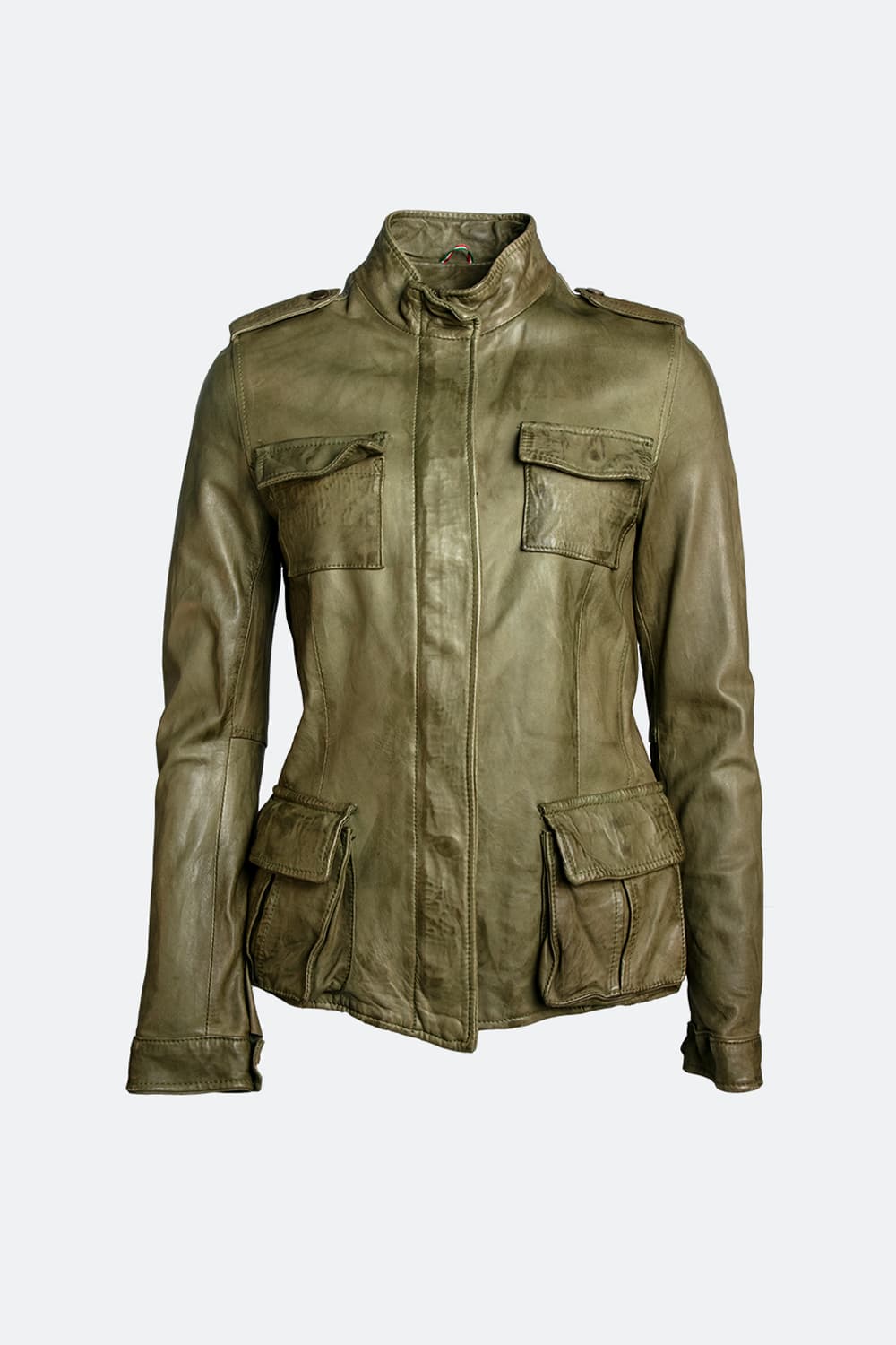 Tushna Vintage women's jacket 100% genuine leather Made in Italy - Barone Firenze
