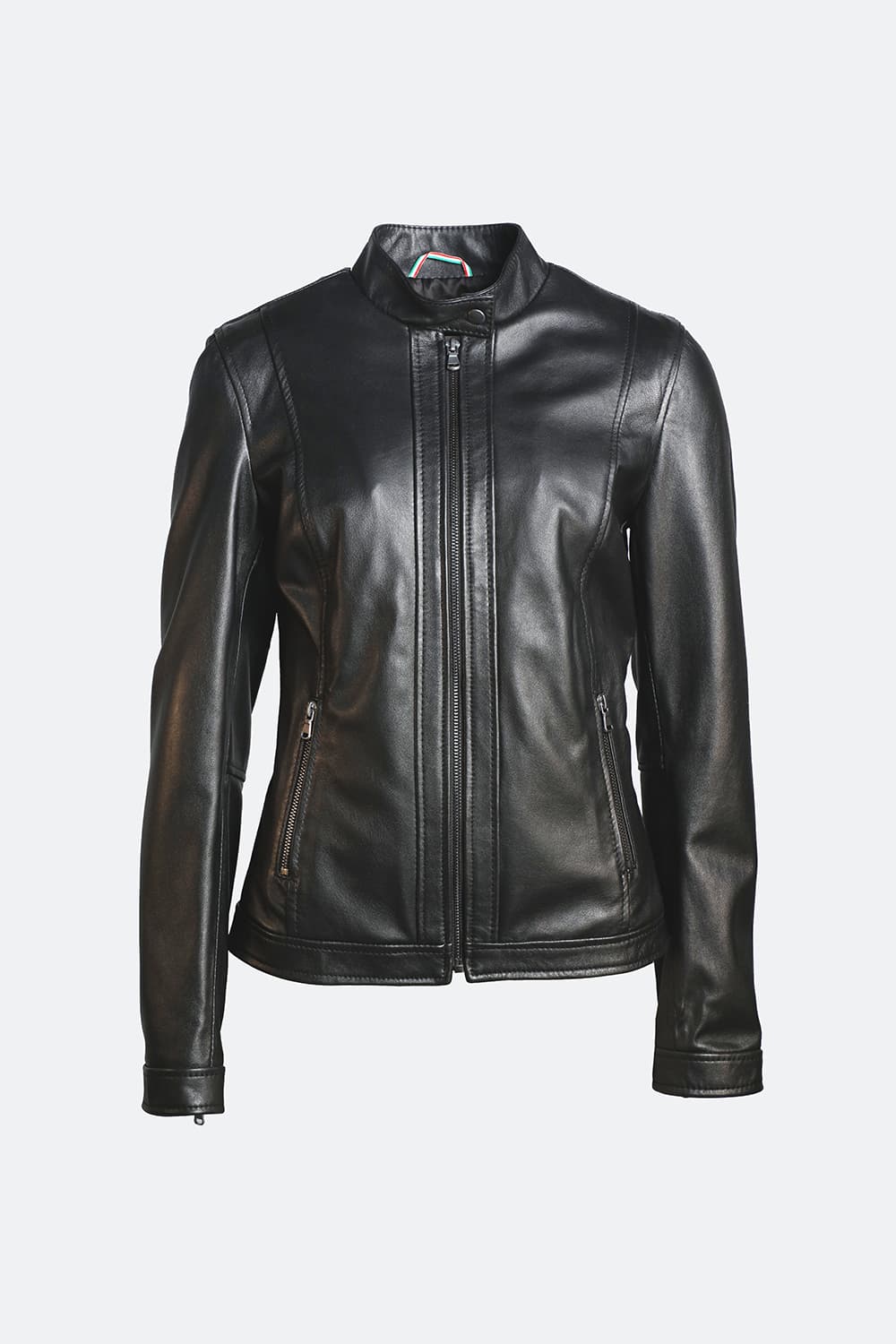 Purple women's jacket 100% genuine leather Made in Italy - Baron Florence