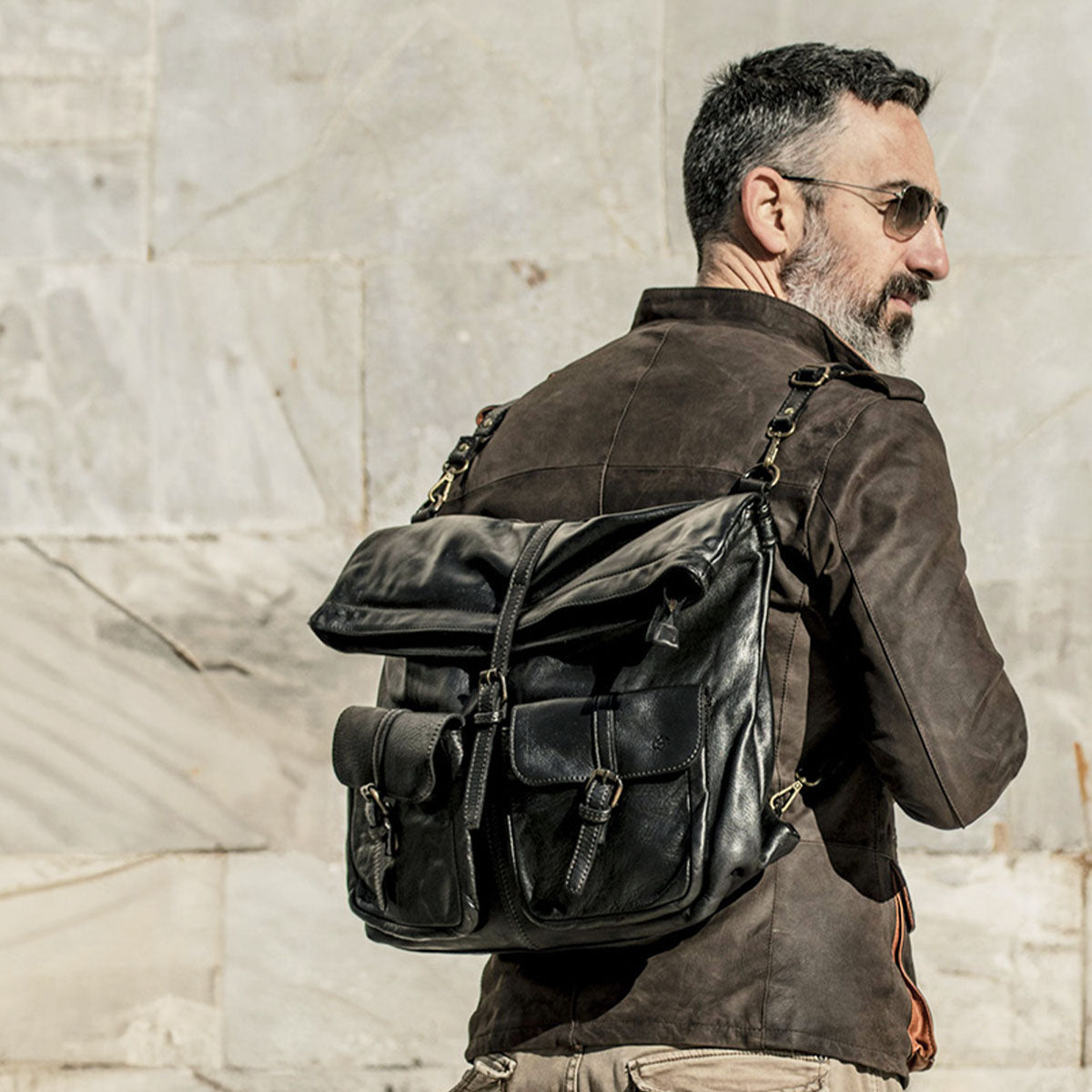 Jackets, bags, backpacks and accessories 100% genuine leather Made in Italy - Barone Firenze