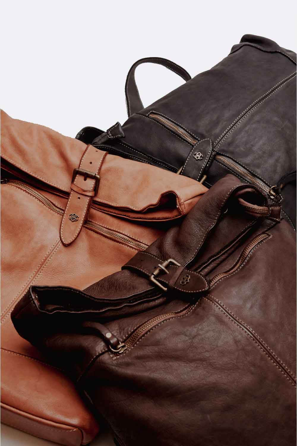 Grosseto Gold backpack 100% genuine leather Made in Italy - Barone Firenze