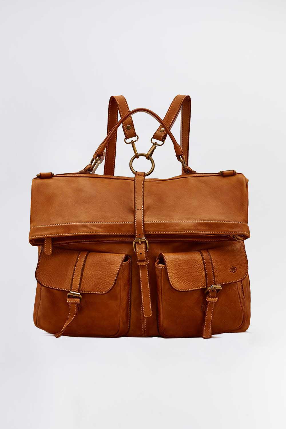 Massa backpack 100% genuine leather Made in Italy - Barone Firenze
