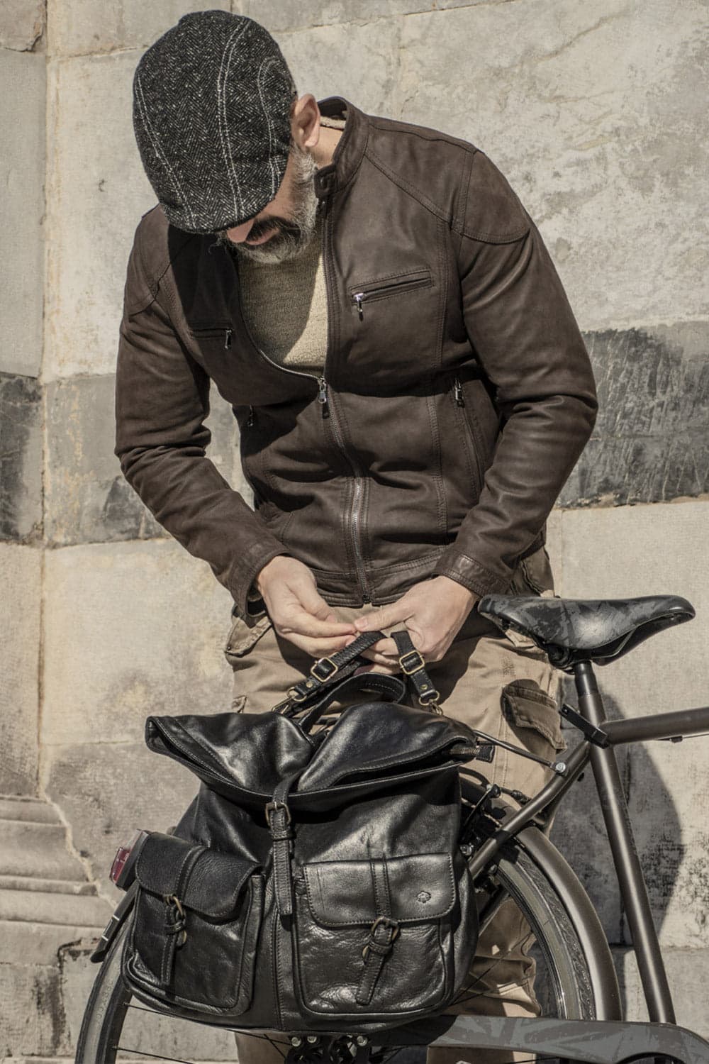 Massa backpack 100% genuine leather Made in Italy - Barone Firenze