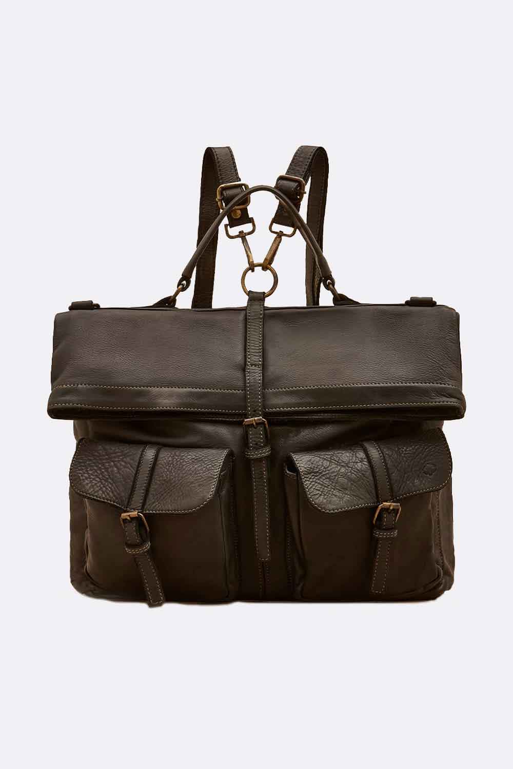 Massa backpack 100% genuine leather Made in Italy - Barone Firenze