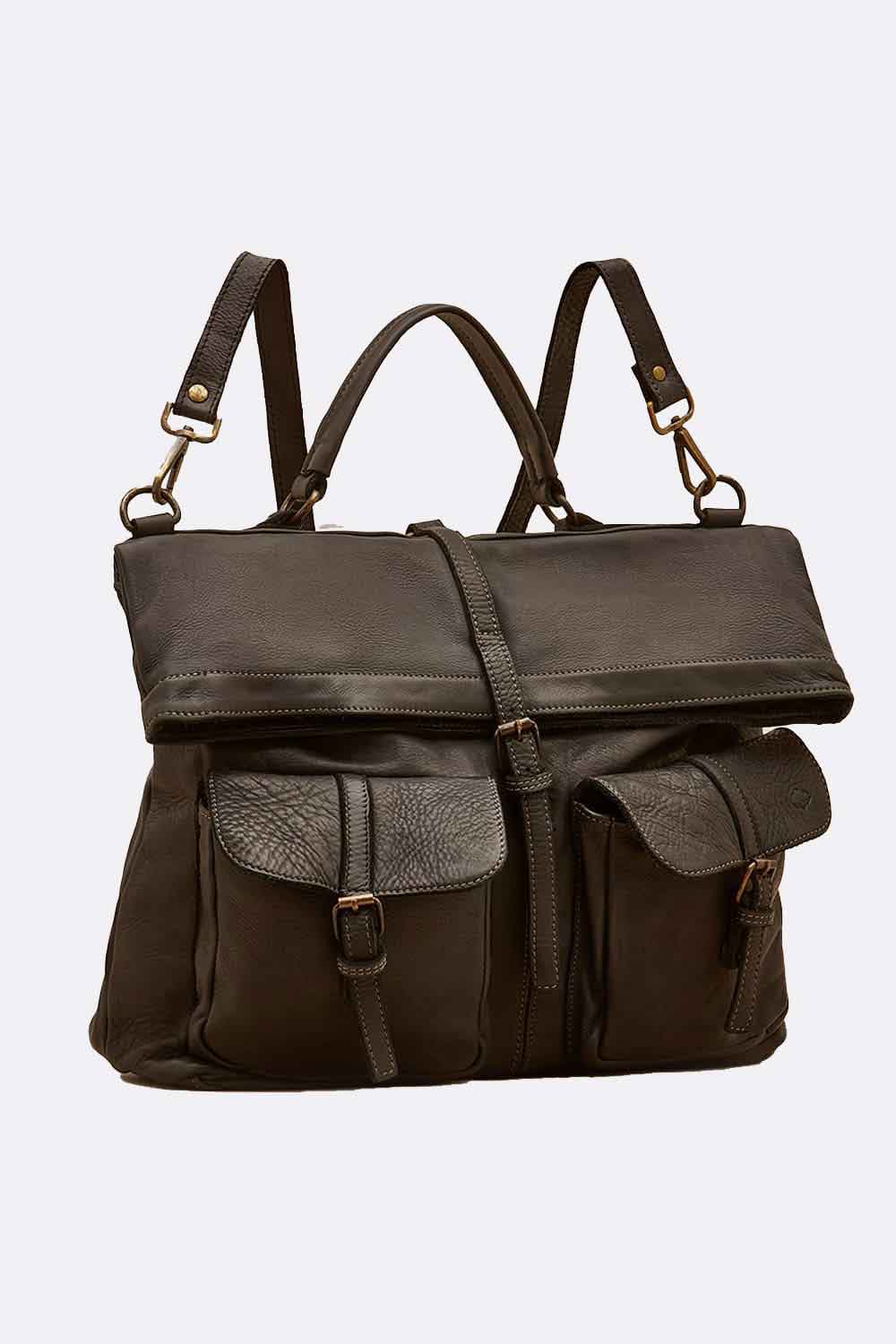 Massa backpack 100% genuine leather Made in Italy - Barone Firenze