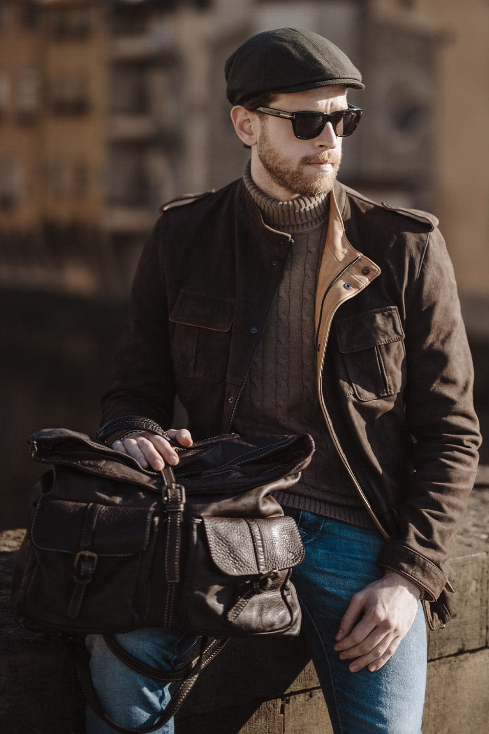 Massa backpack 100% genuine leather Made in Italy - Barone Firenze
