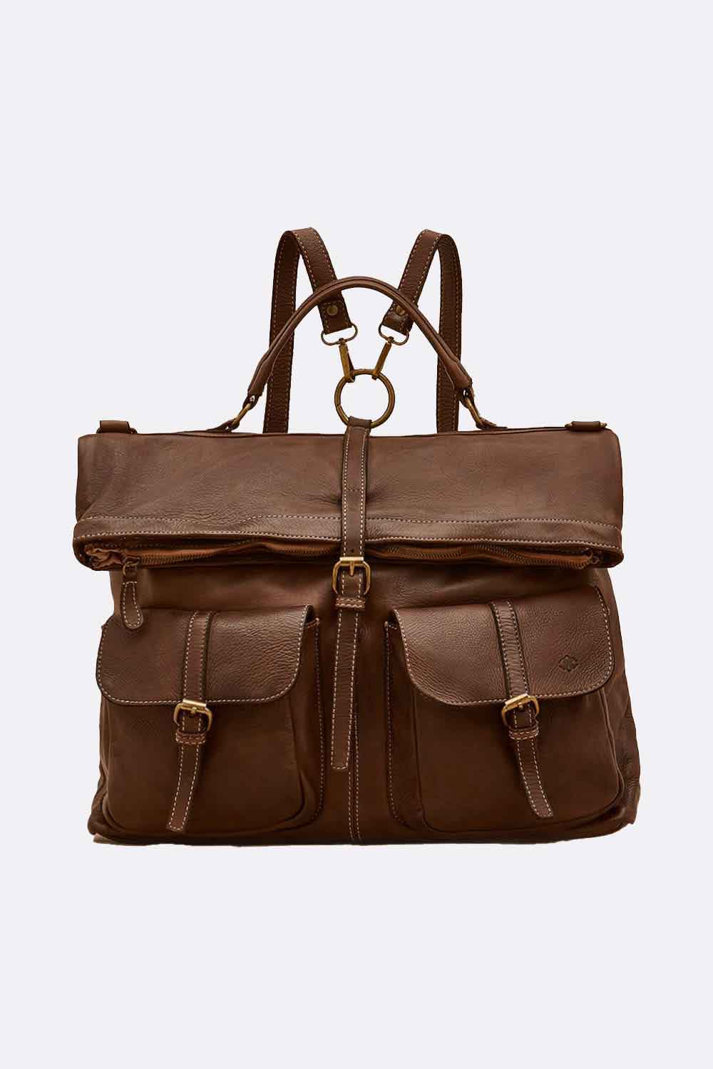 Massa backpack 100% genuine leather Made in Italy - Barone Firenze